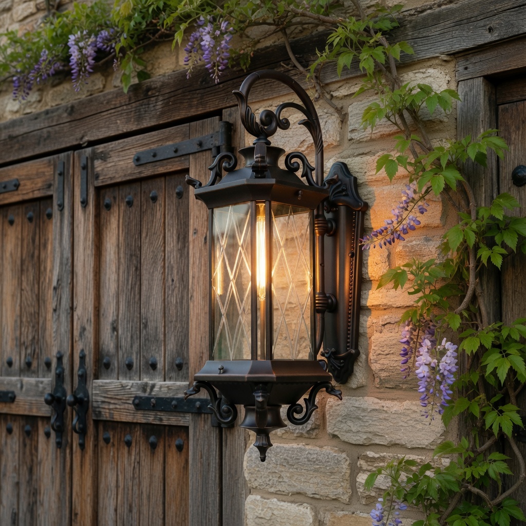 Classic European Style Outdoor Lantern - Antique Finish Aluminum Wall Light for Porch, Courtyard, and Estate Decoration