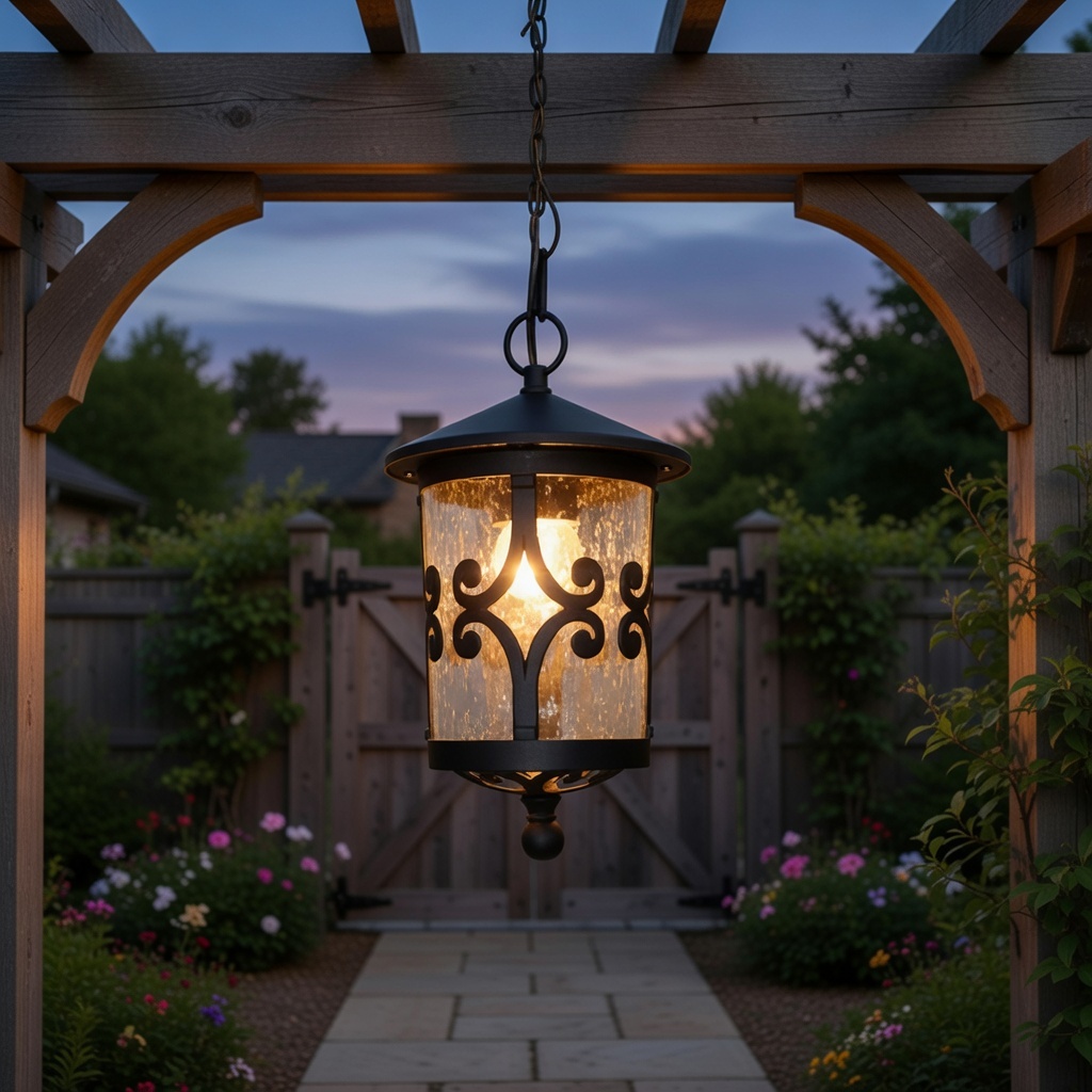 Waterproof LED Outdoor Pendant Lights Aluminum Hanging Lamp for Exterior Use