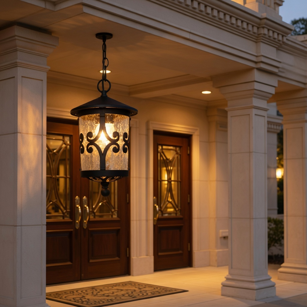 Waterproof LED Outdoor Pendant Lights Aluminum Hanging Lamp for Exterior Use