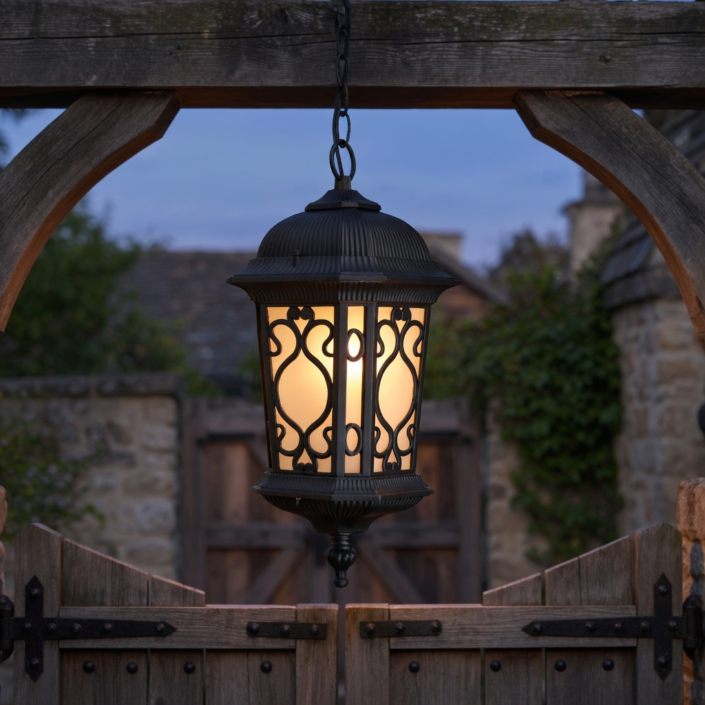 IP65 Aluminum Outdoor Pendant Lighting for Patio, Balcony and Garden Spaces