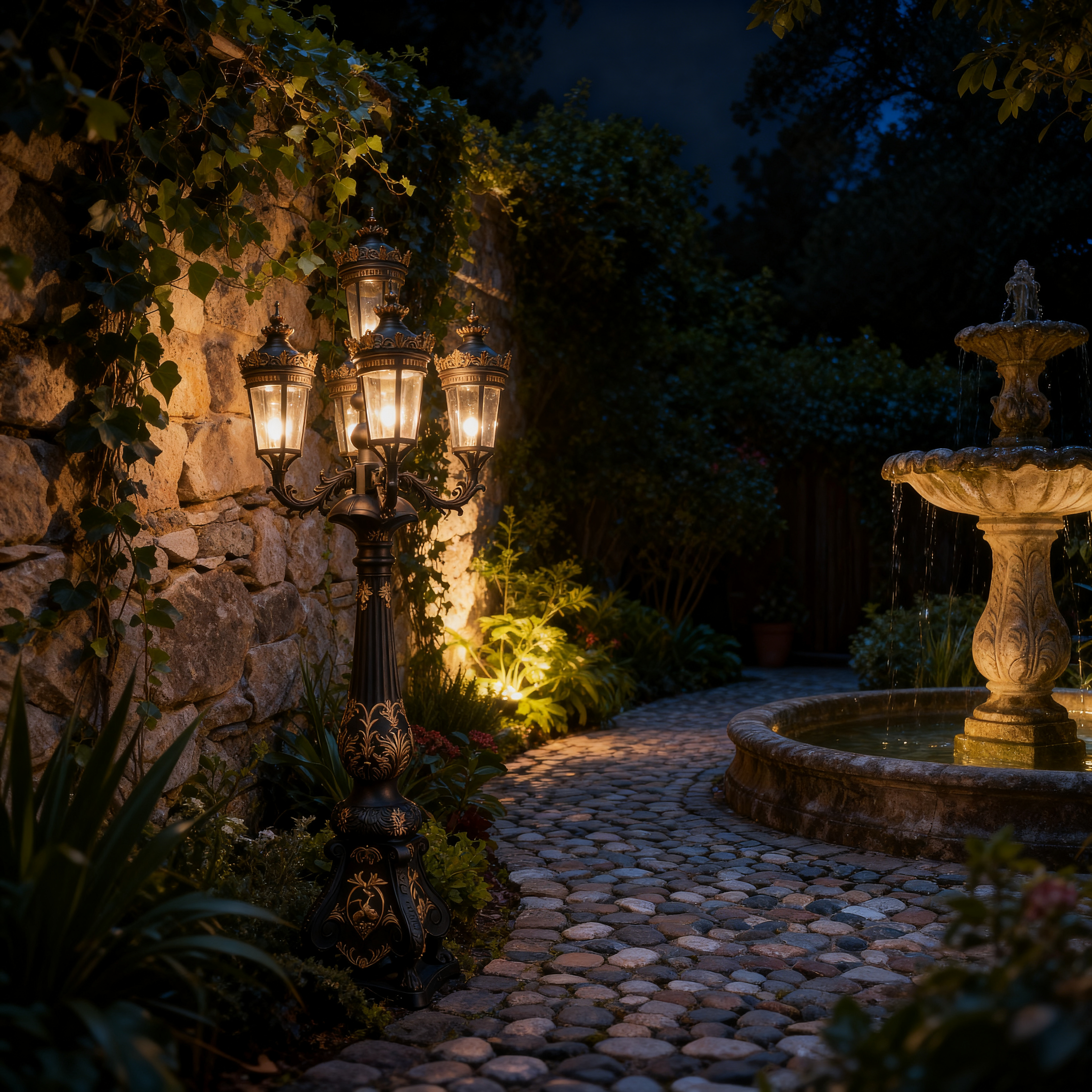 Architectural Aluminum Outdoor Lights for Garden, Courtyard and Entrance Lighting