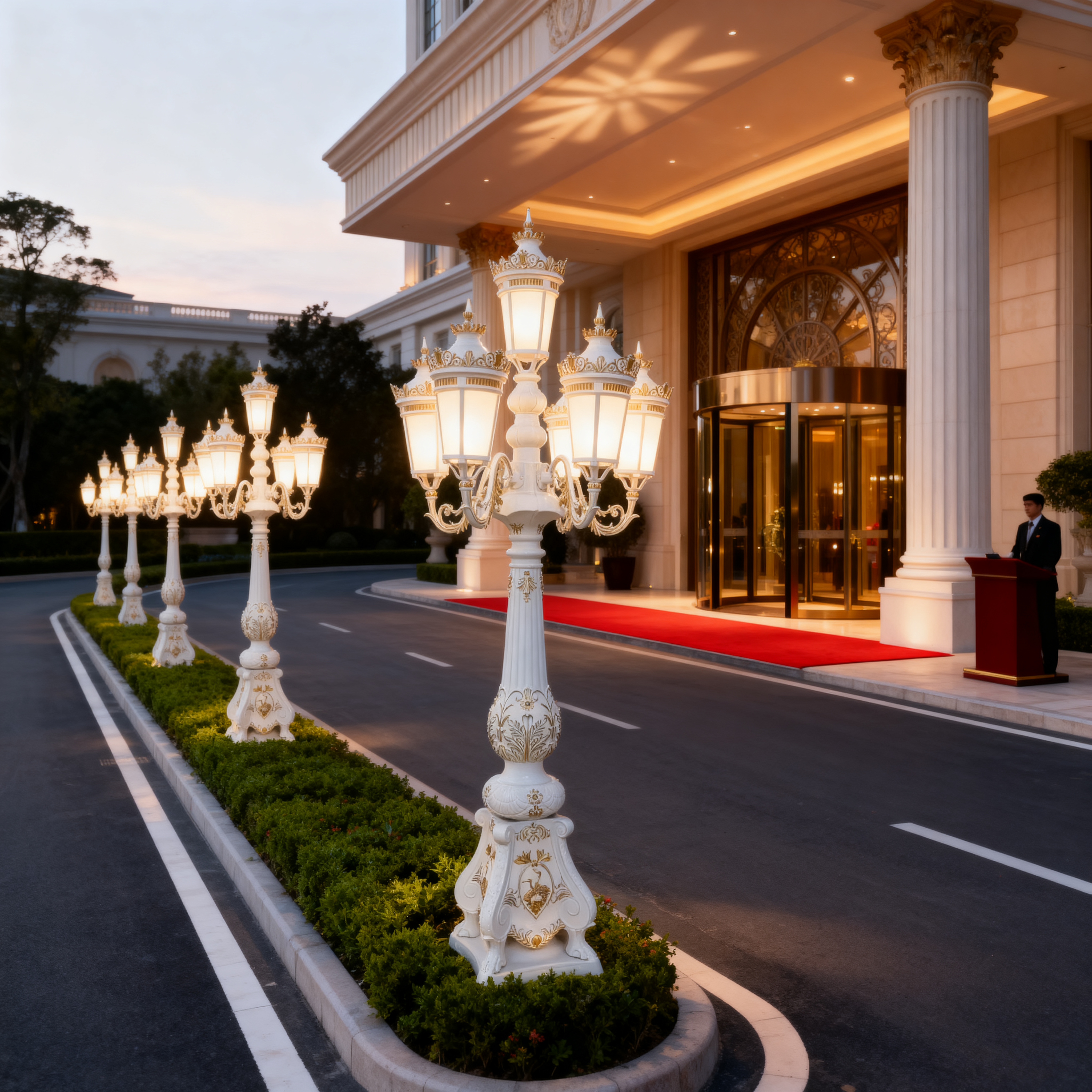 Architectural Aluminum Outdoor Lights for Garden, Courtyard and Entrance Lighting
