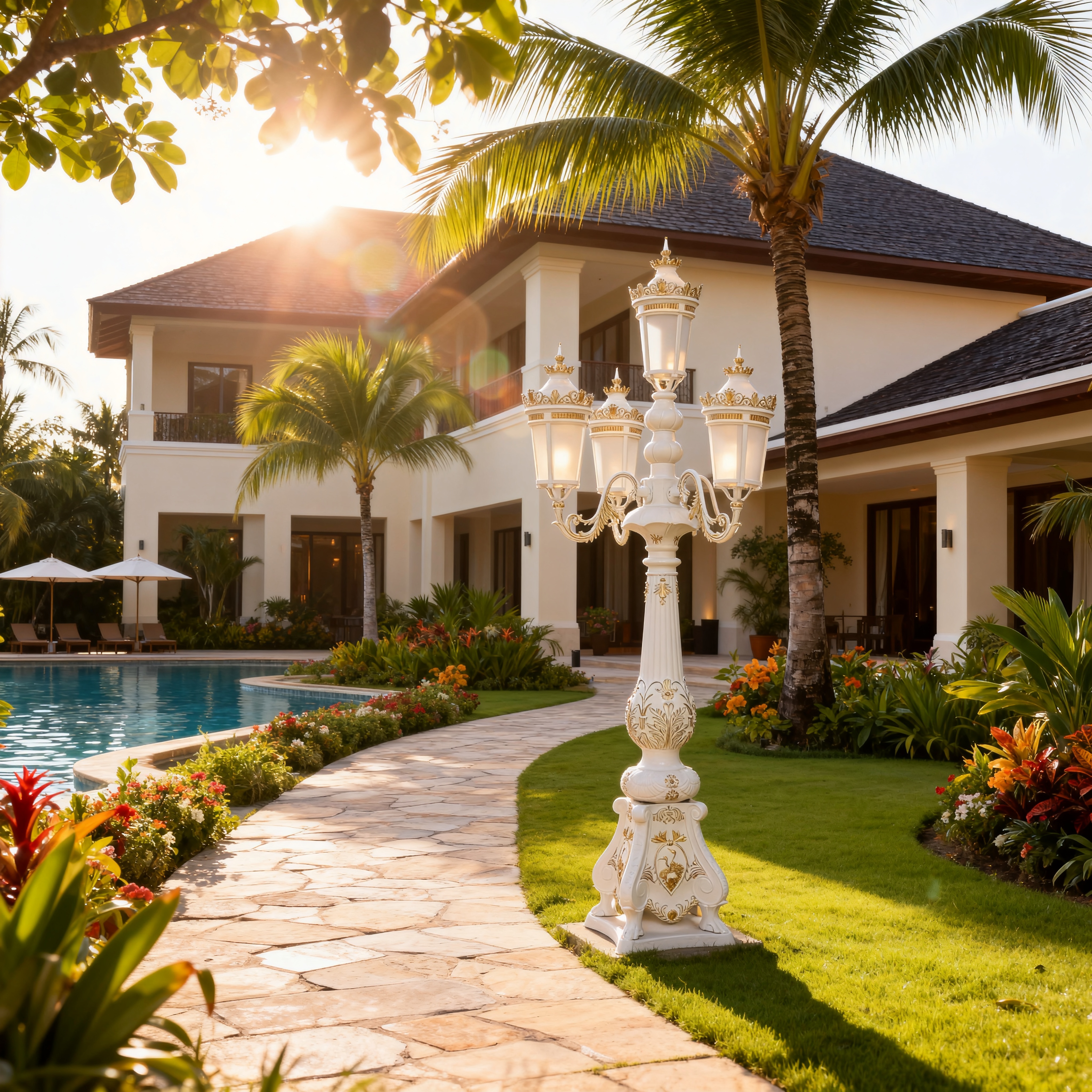 Architectural Aluminum Outdoor Lights for Garden, Courtyard and Entrance Lighting
