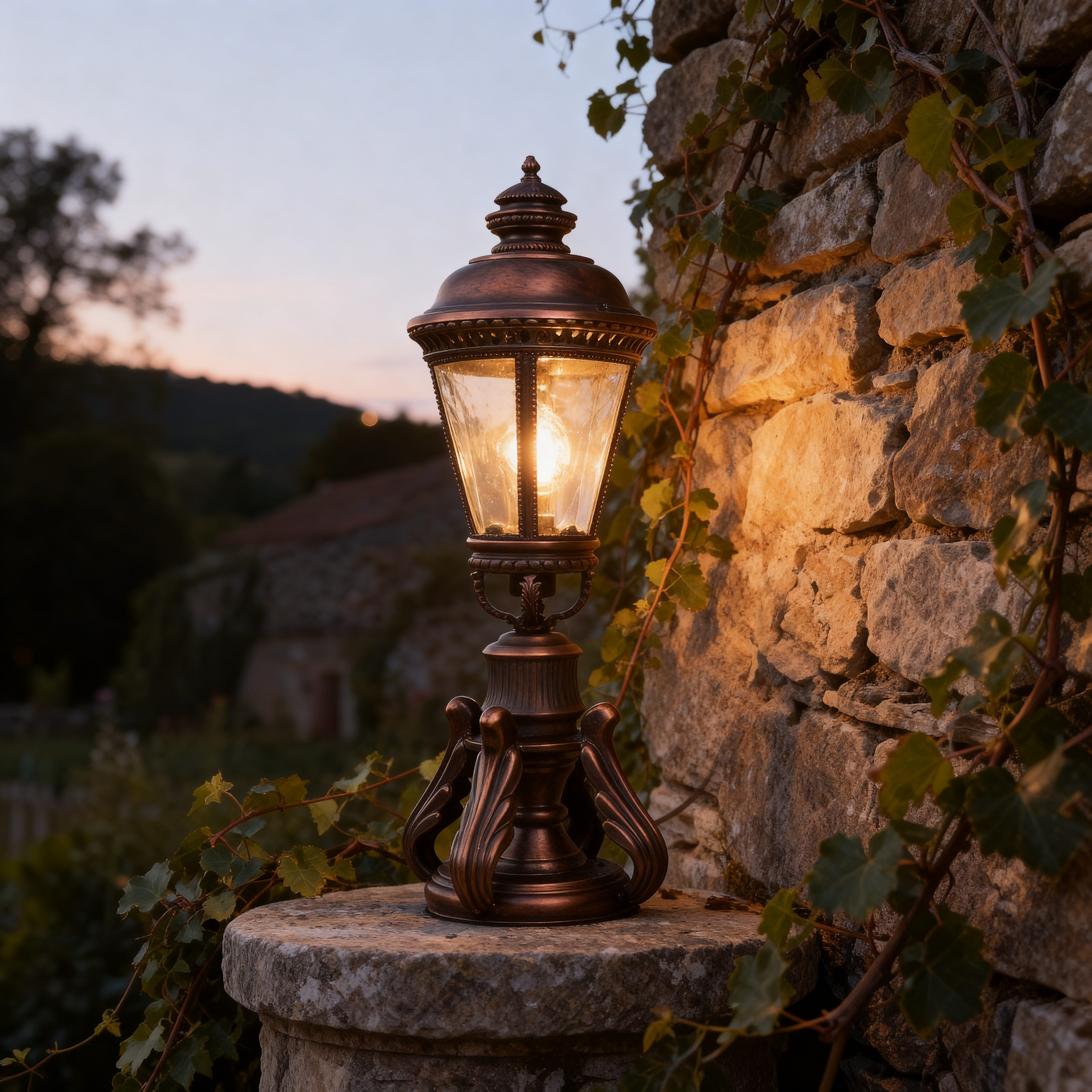 Outdoor Aluminum Pillar Lighting Fixtures for Gate Entrance, Courtyard and Villa