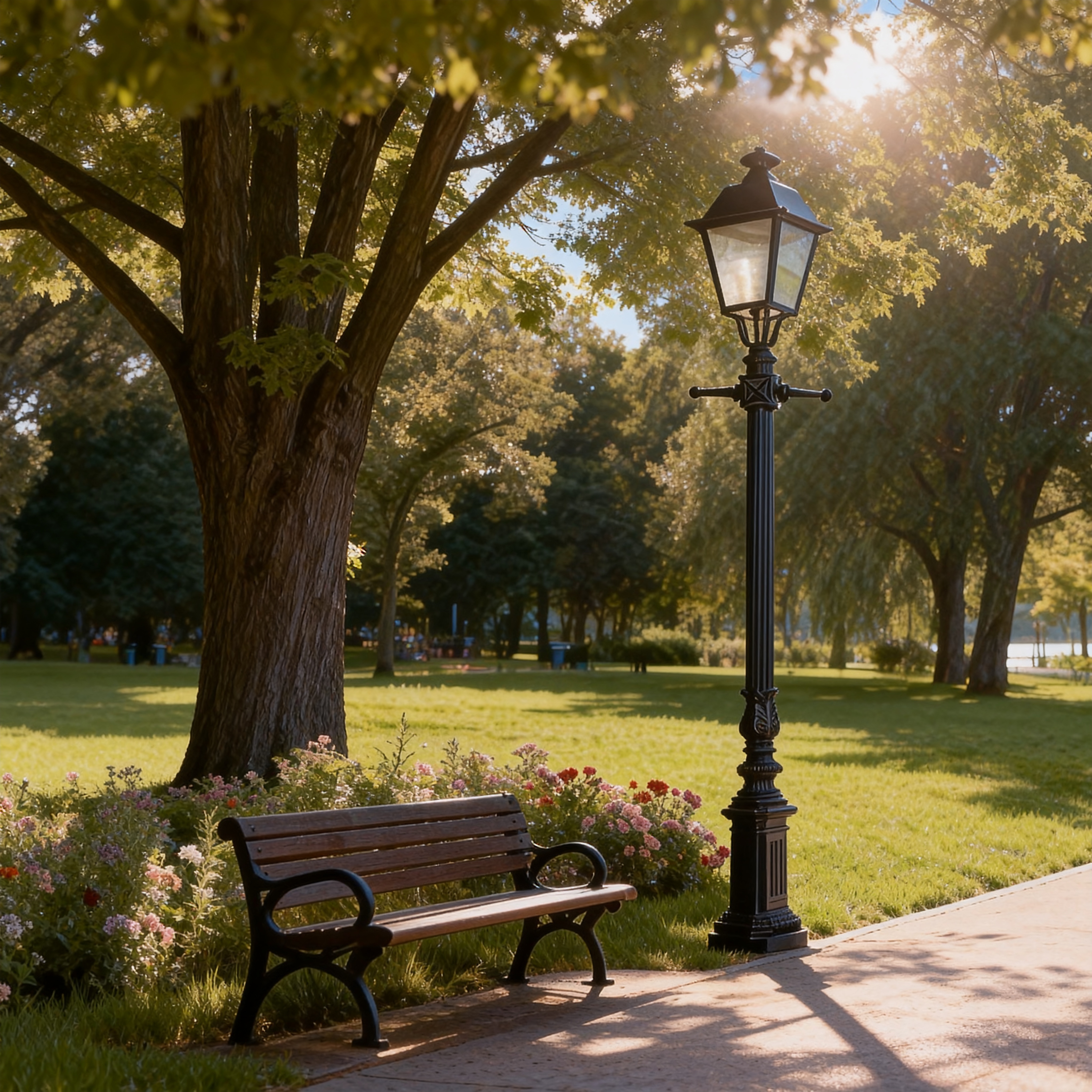 Energy Efficient LED Aluminum Garden Lighting for Pathway, Yard and Patio Areas