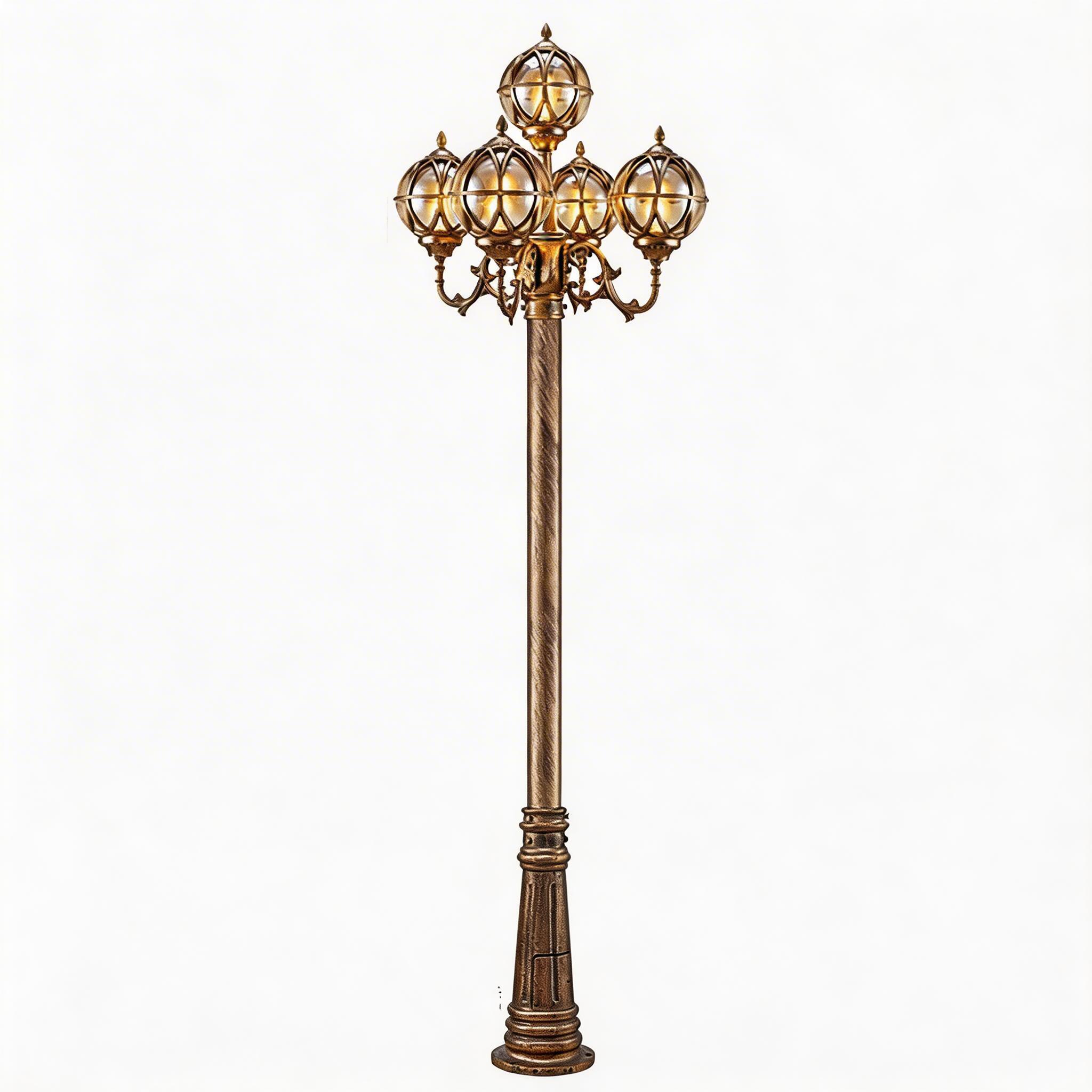 Contemporary Outdoor Courtyard Lights Aluminum Garden Lamps for Residential Pathways