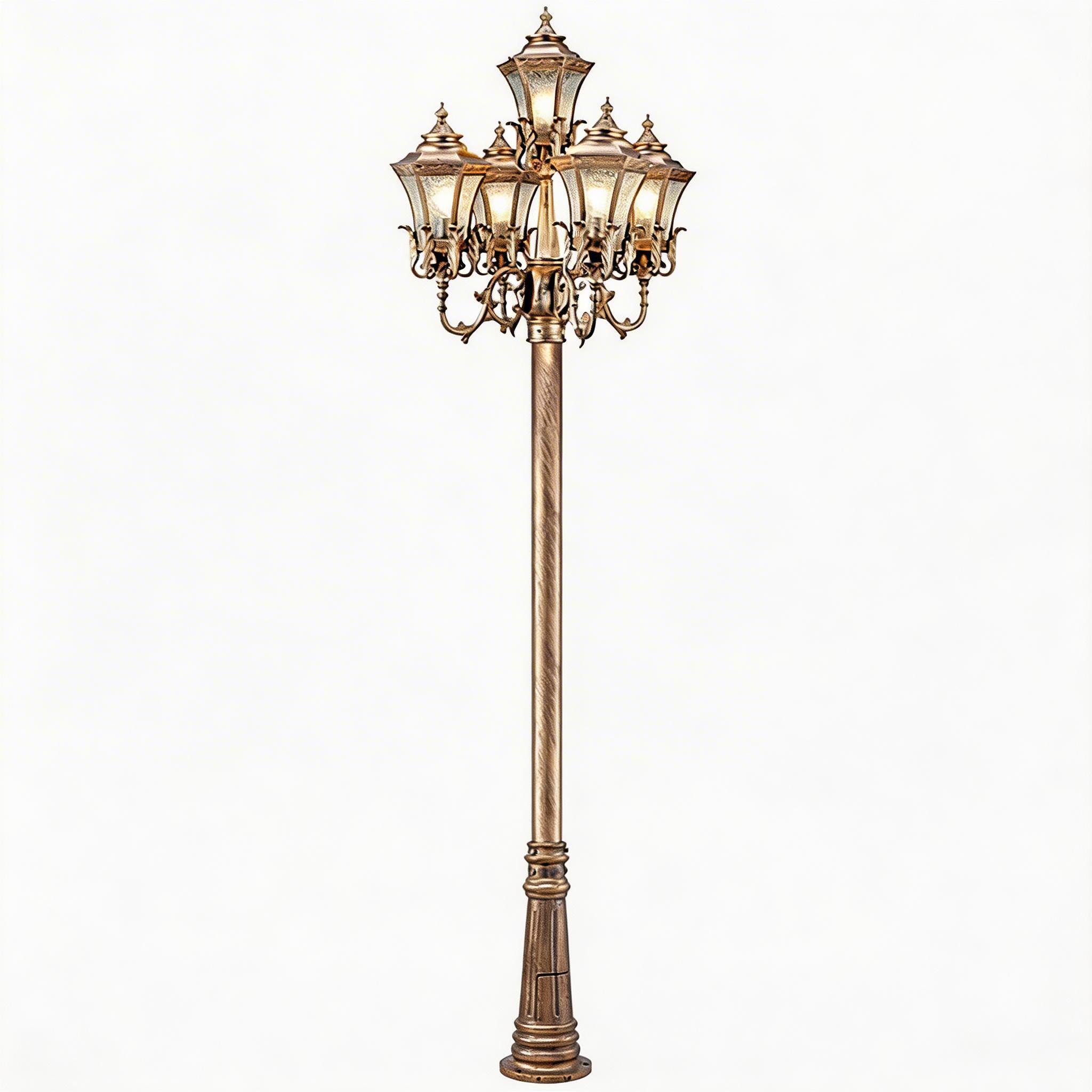 High Quality Aluminum Garden Lighting Fixtures Pole Light for Outdoor Yard and Walkway