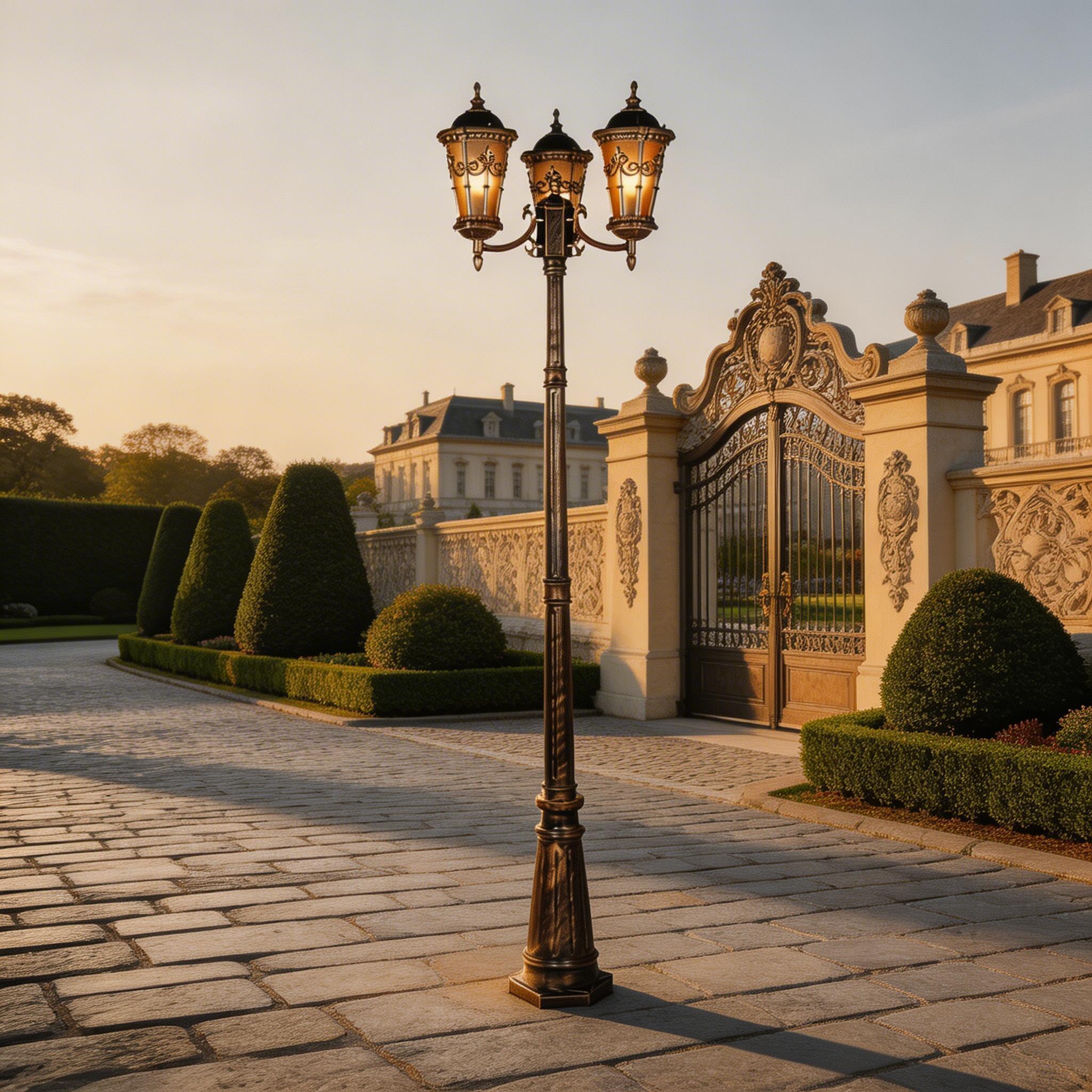 Contemporary Outdoor Courtyard Lights Aluminum Garden Lamps for Residential Pathways