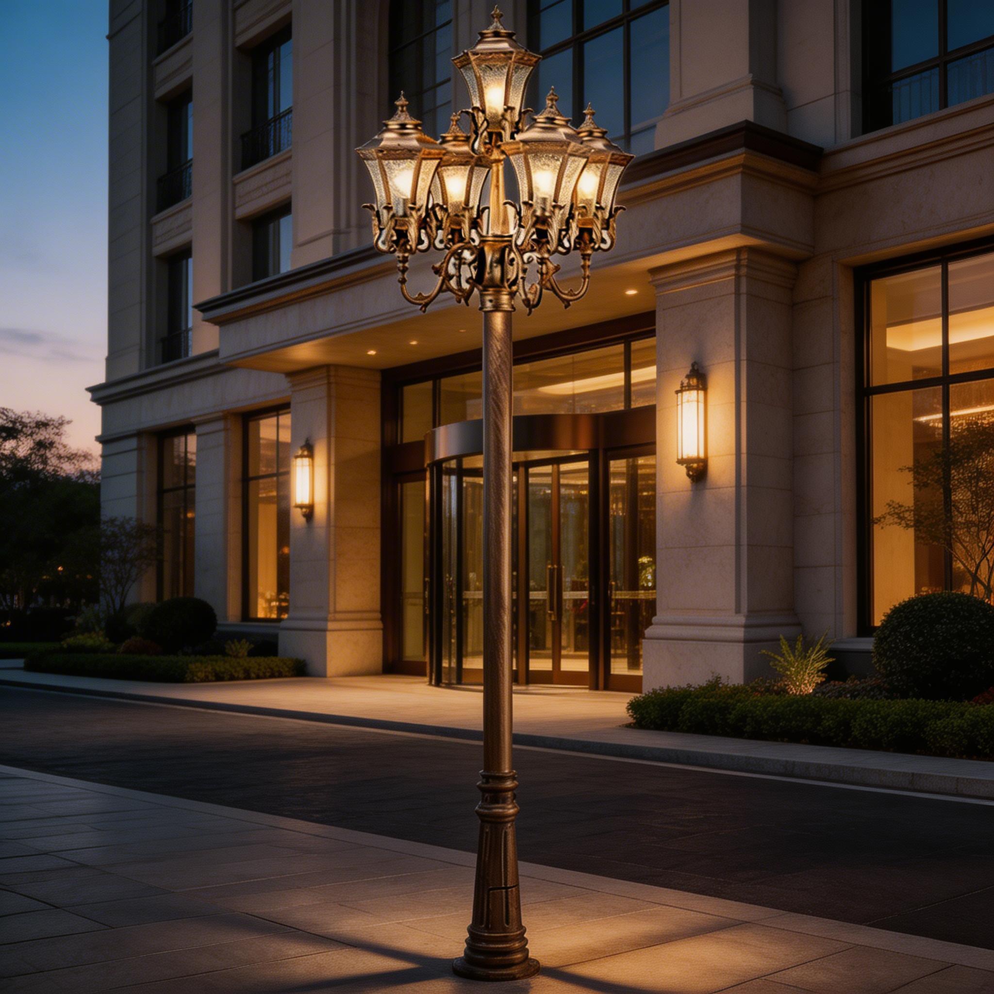 High Quality Aluminum Garden Lighting Fixtures Pole Light for Outdoor Yard and Walkway