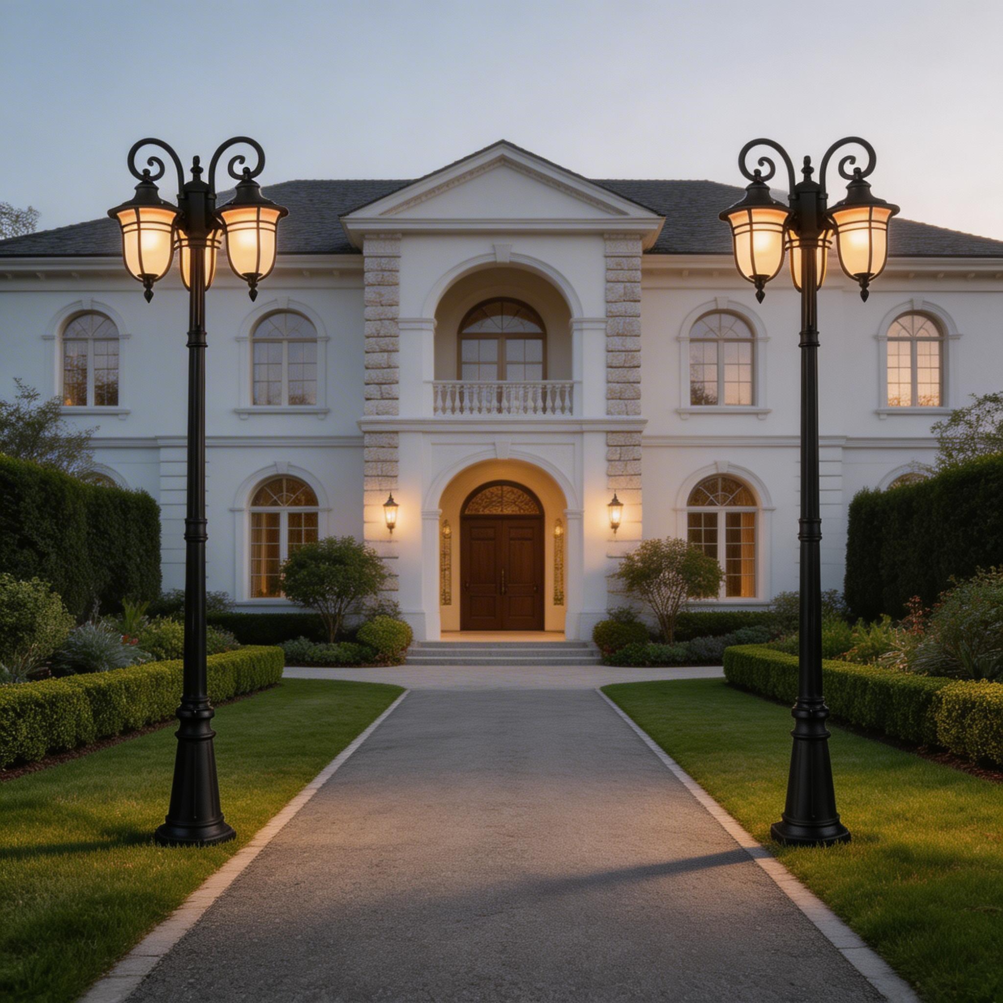Durable Aluminum Outdoor Garden Lamps for Driveway, Patio and Landscape Lighting