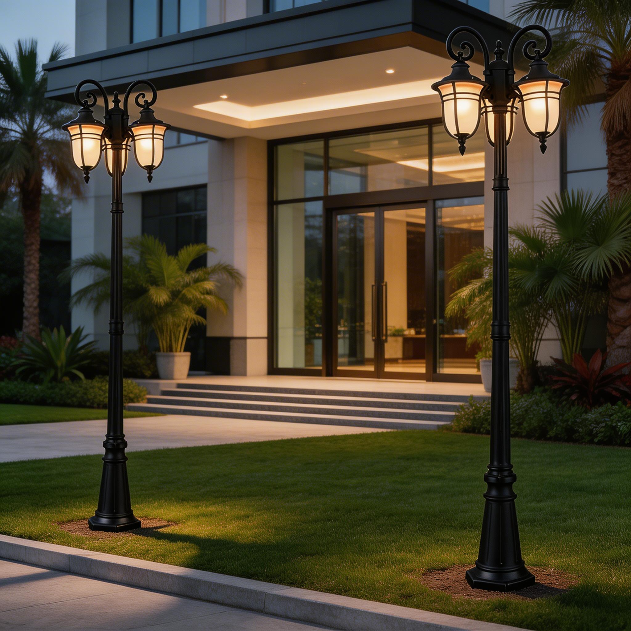 Durable Aluminum Outdoor Garden Lamps for Driveway, Patio and Landscape Lighting