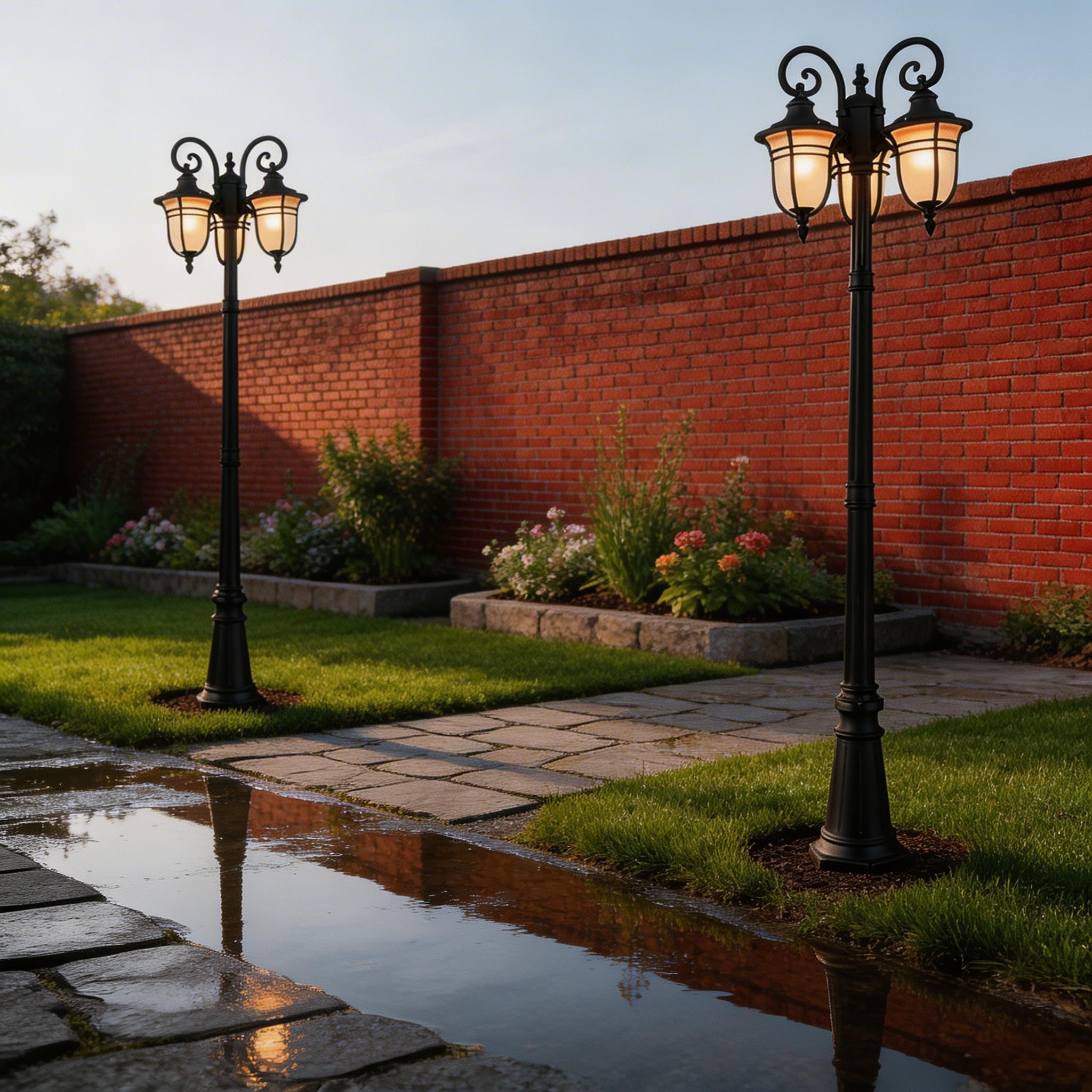 Durable Aluminum Outdoor Garden Lamps for Driveway, Patio and Landscape Lighting