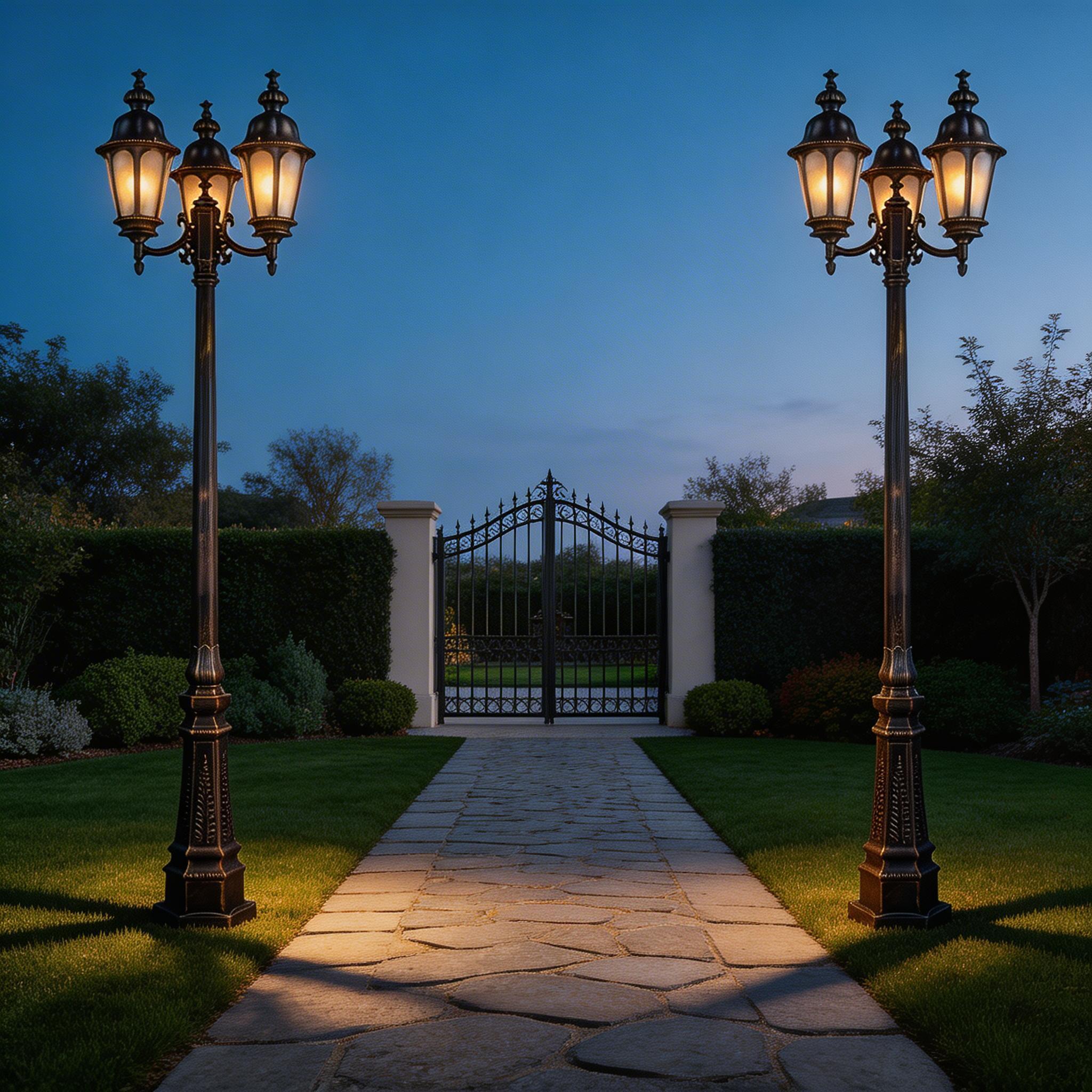 Modern LED Aluminum Garden Lights for Outdoor Pathway, Lawn and Courtyard Design