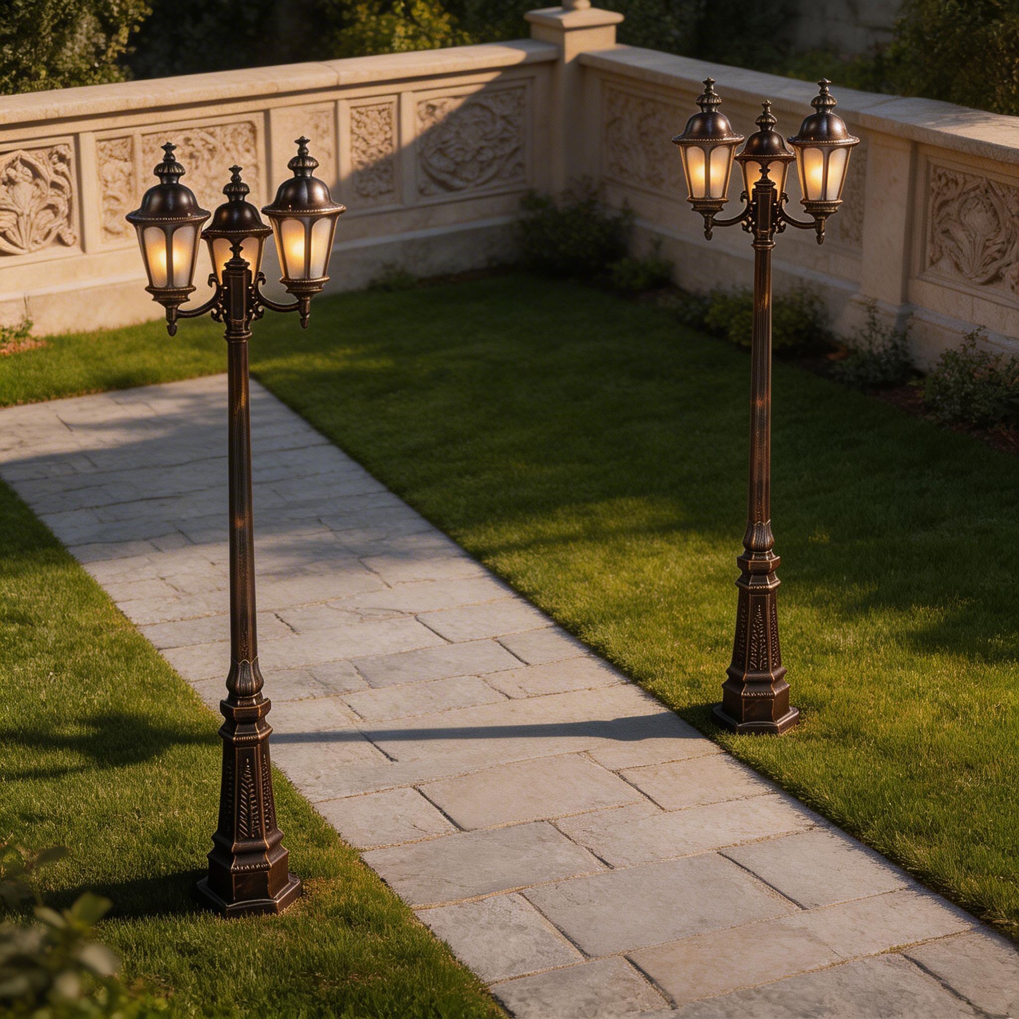 Modern LED Aluminum Garden Lights for Outdoor Pathway, Lawn and Courtyard Design