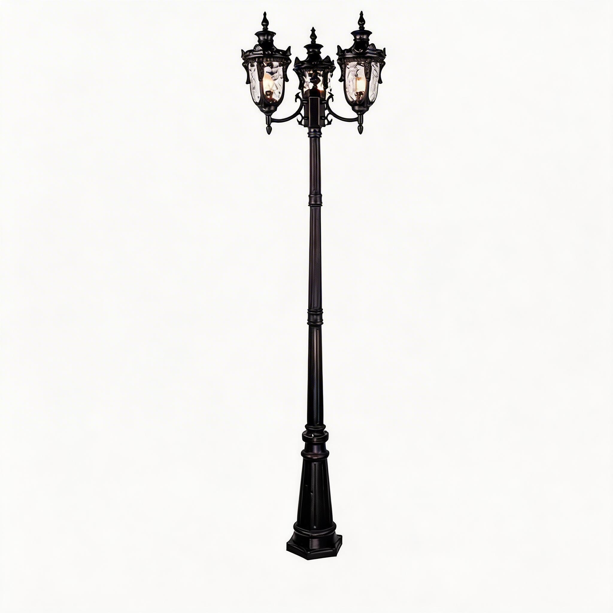 Luxury Aluminum Courtyard Lighting Fixtures Pole Lamp for Villas, Hotels and Garden Spaces