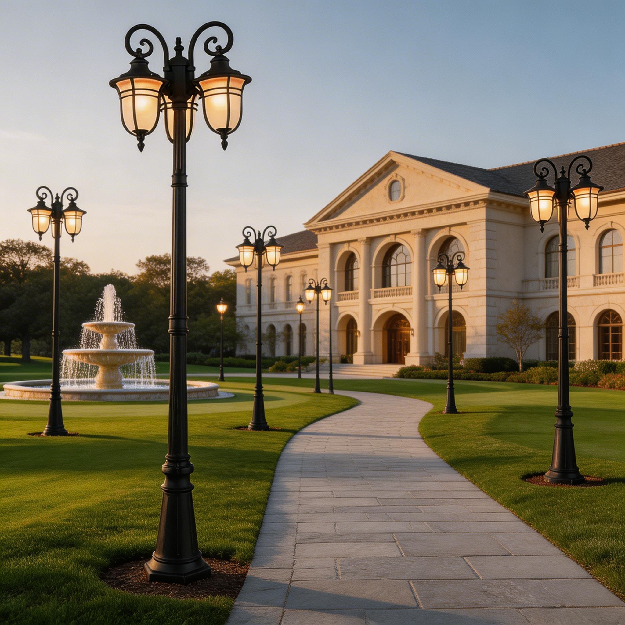 Durable Aluminum Outdoor Garden Lamps for Driveway, Patio and Landscape Lighting
