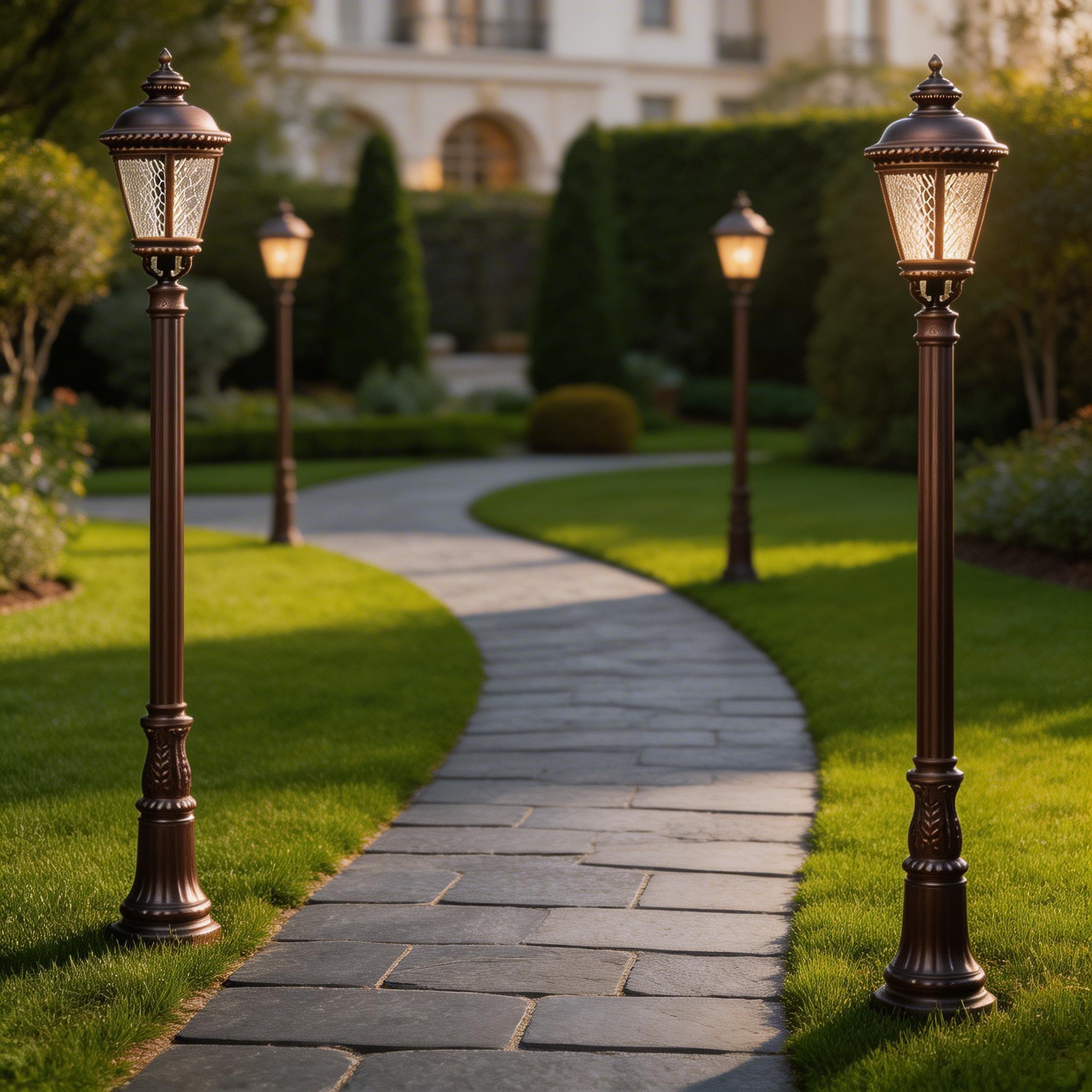 Long Lasting Aluminum Garden Light Fixtures for Outdoor Pathway and Landscape Use