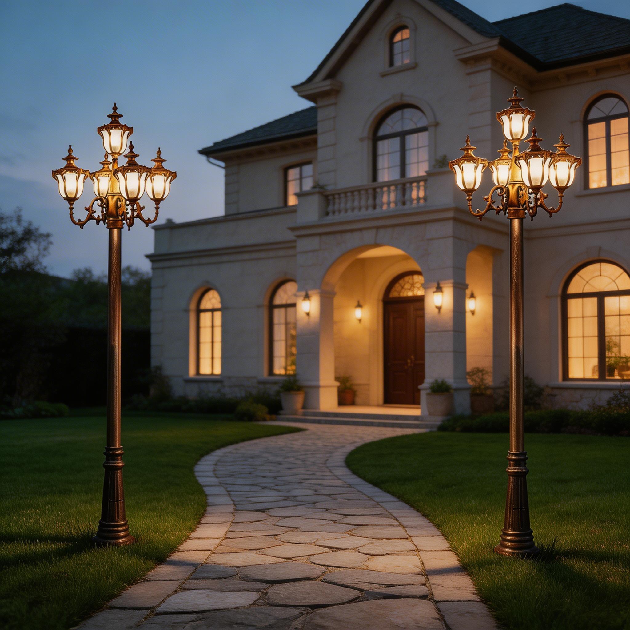 Weather Resistant Aluminum Outdoor Lighting for Garden, Yard and Entrance Areas