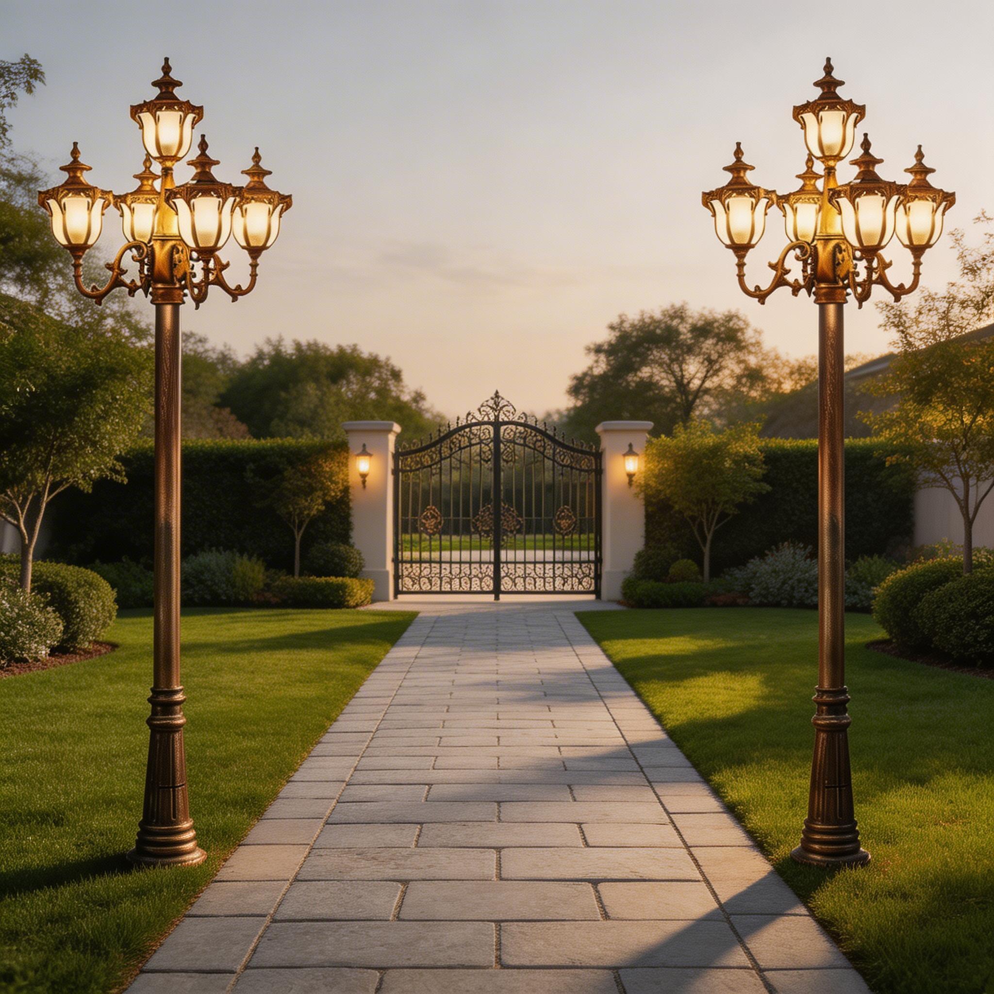 Weather Resistant Aluminum Outdoor Lighting for Garden, Yard and Entrance Areas