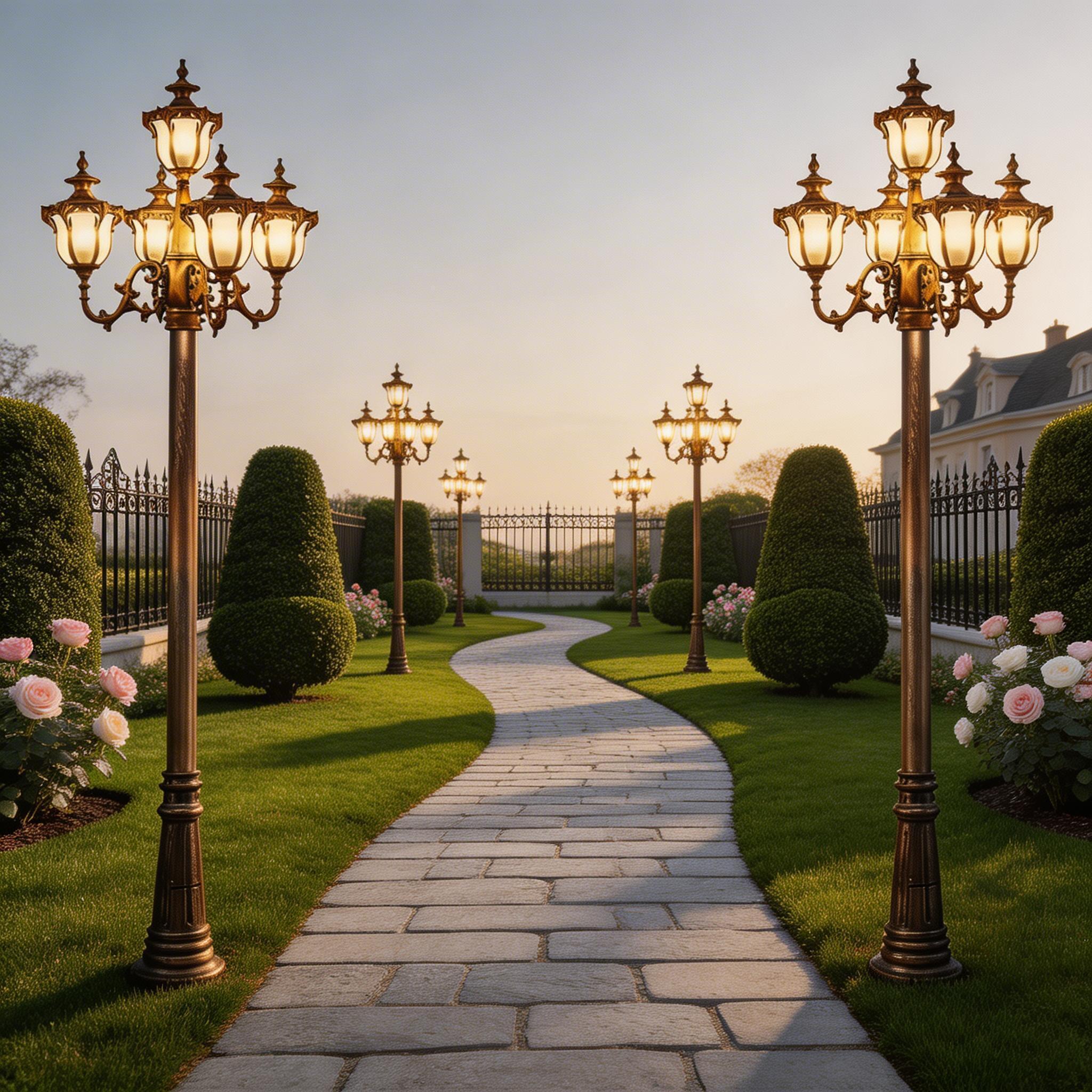 Weather Resistant Aluminum Outdoor Lighting for Garden, Yard and Entrance Areas