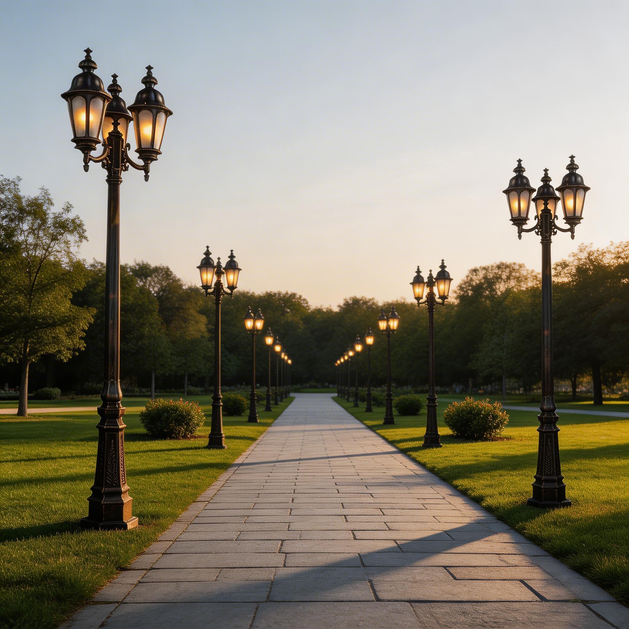 Modern LED Aluminum Garden Lights for Outdoor Pathway, Lawn and Courtyard Design