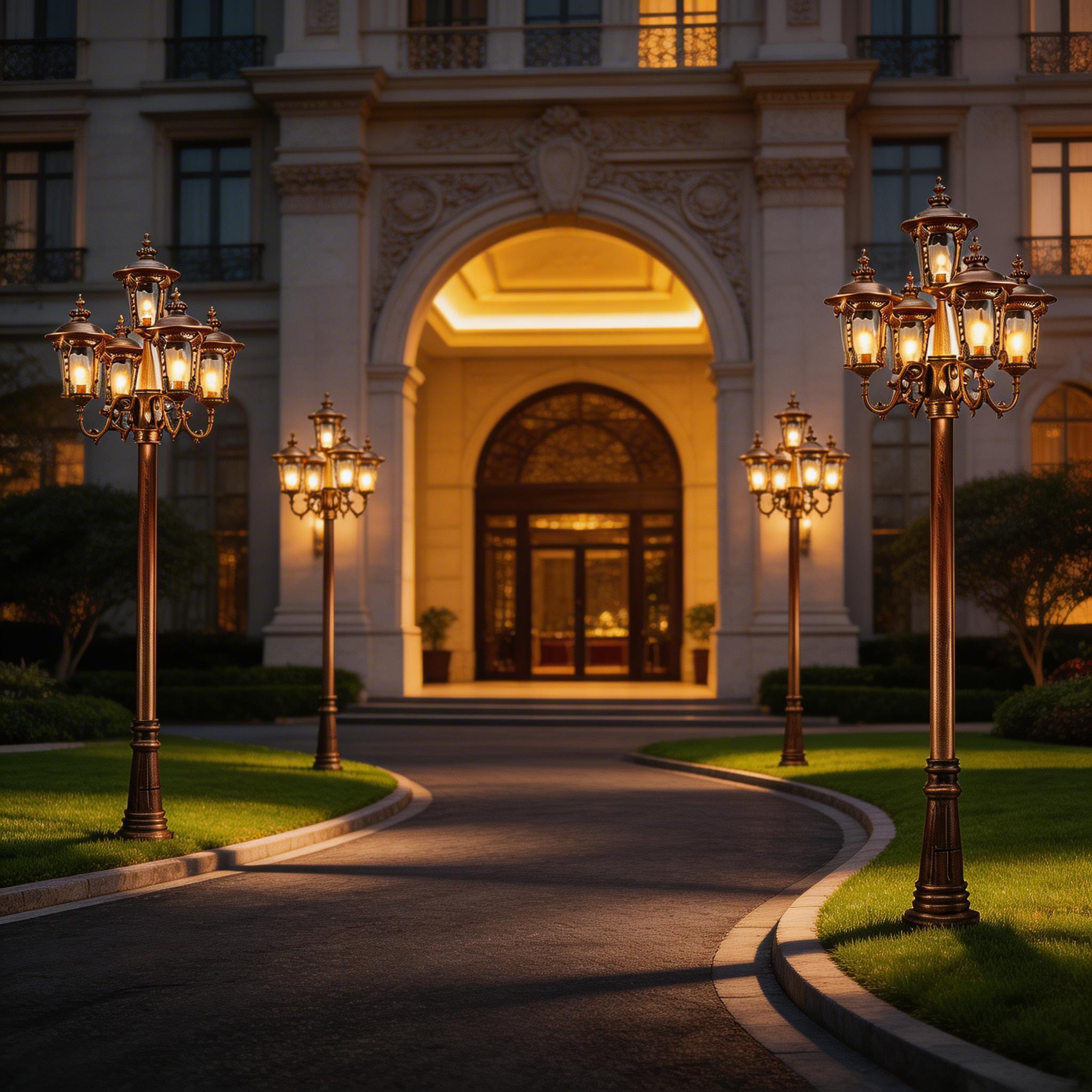Minimalist Aluminum Outdoor Garden Lights for Modern Courtyard and Landscape Design