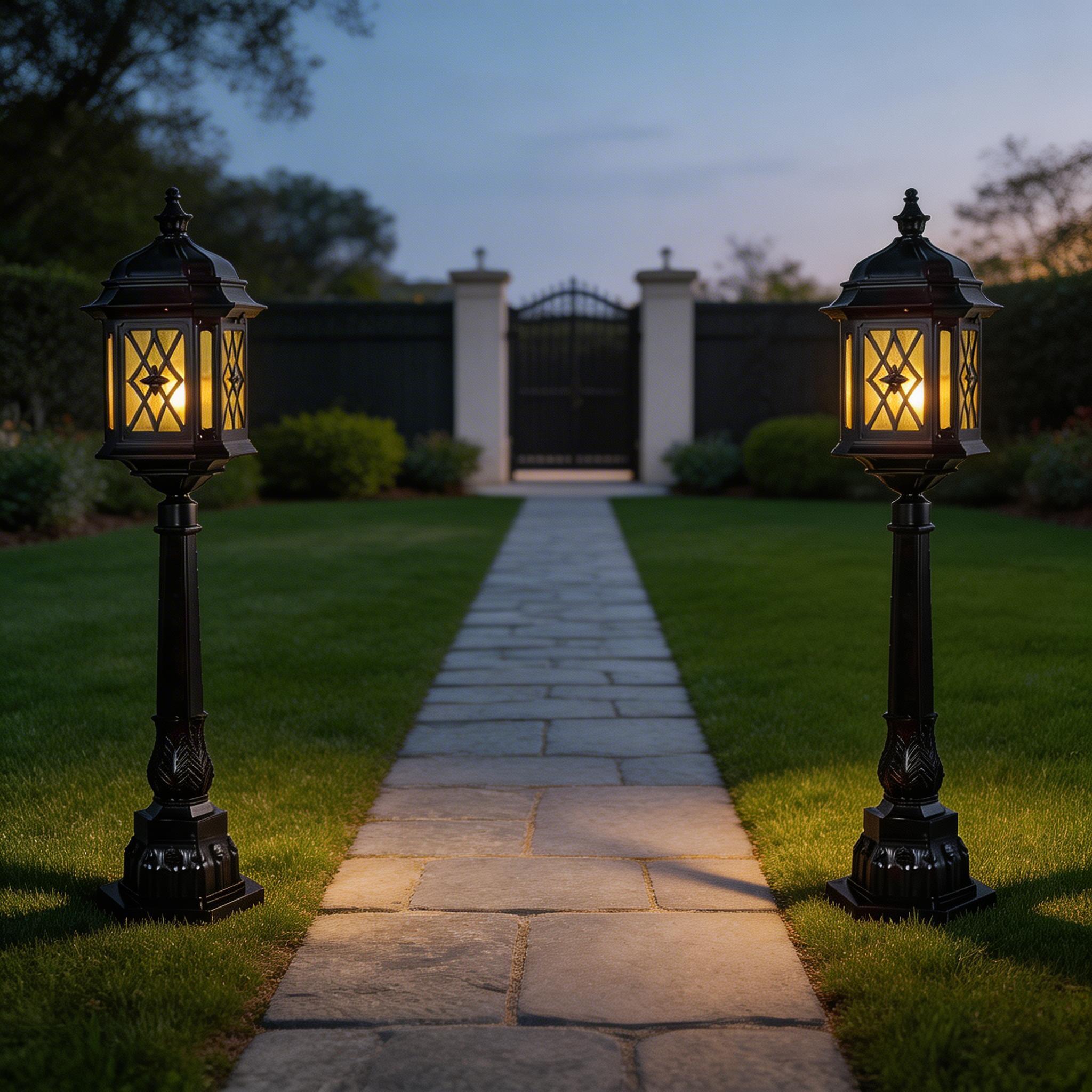 IP65 Aluminum Outdoor Lawn Lamps for Backyard, Walkway and Landscape Lighting