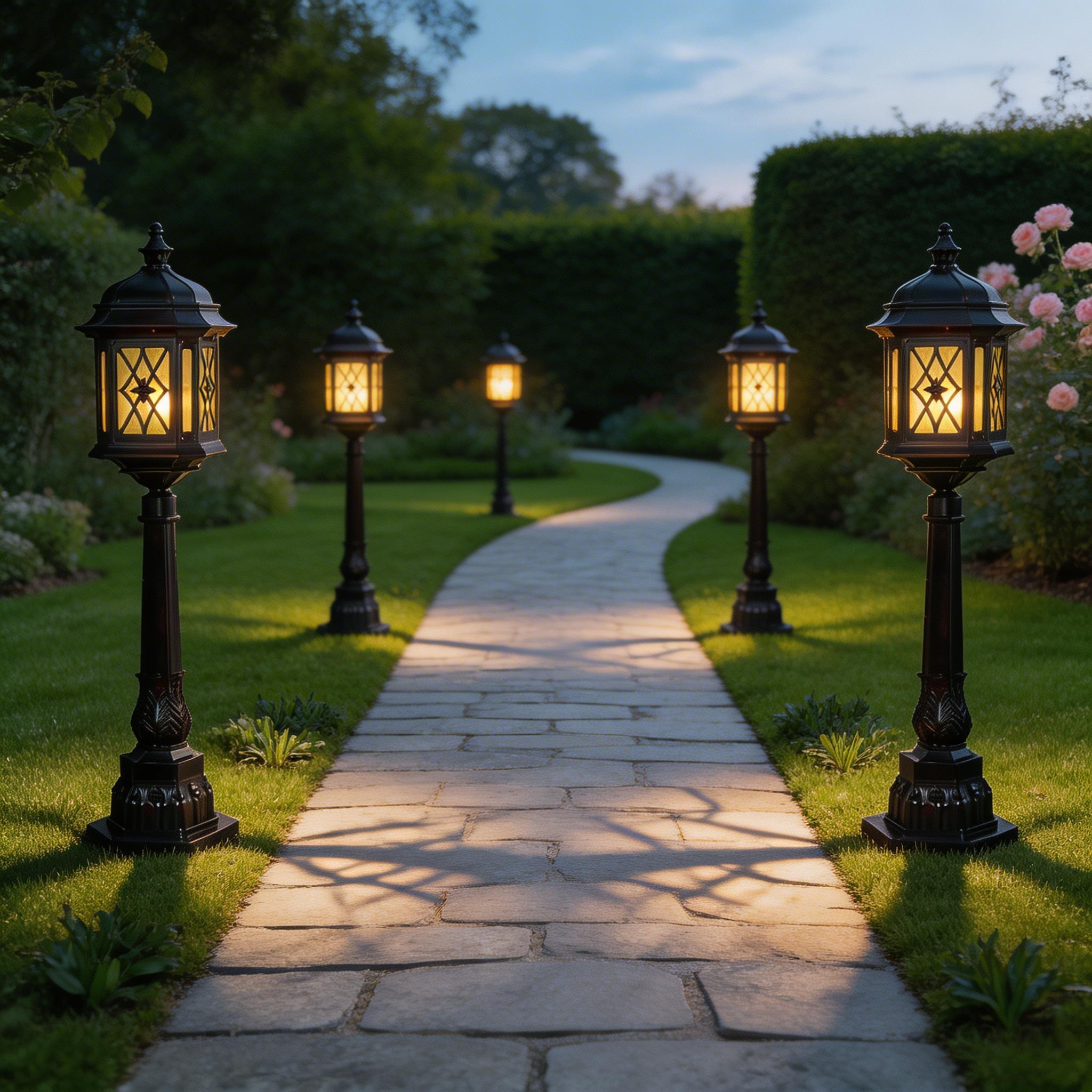 IP65 Aluminum Outdoor Lawn Lamps for Backyard, Walkway and Landscape Lighting