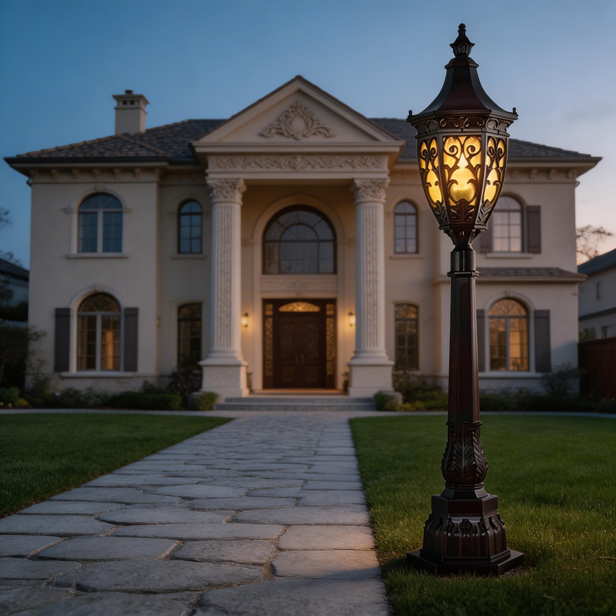 Weather Resistant Aluminum Lawn Lights for Outdoor Pathway and Landscape Use