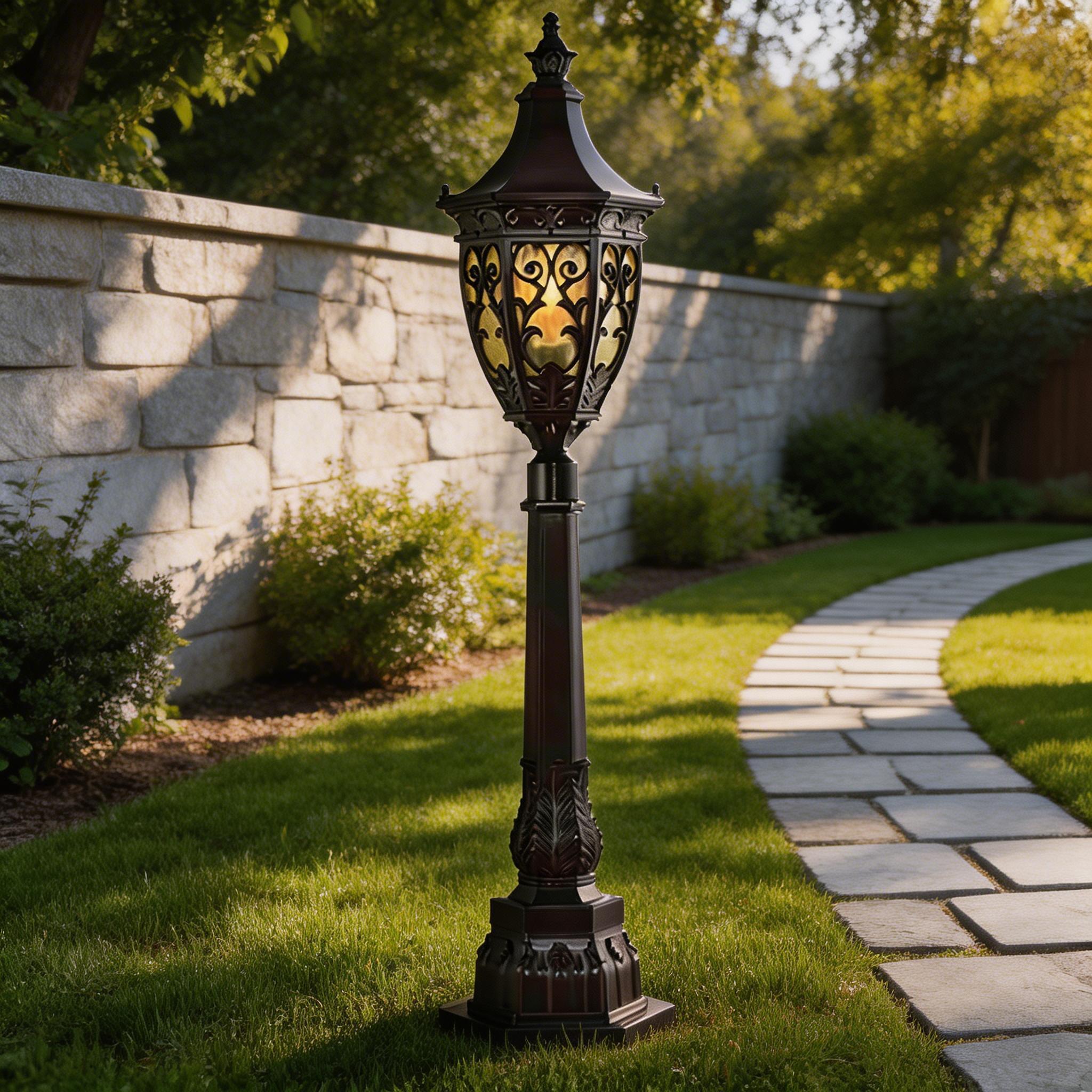 Weather Resistant Aluminum Lawn Lights for Outdoor Pathway and Landscape Use