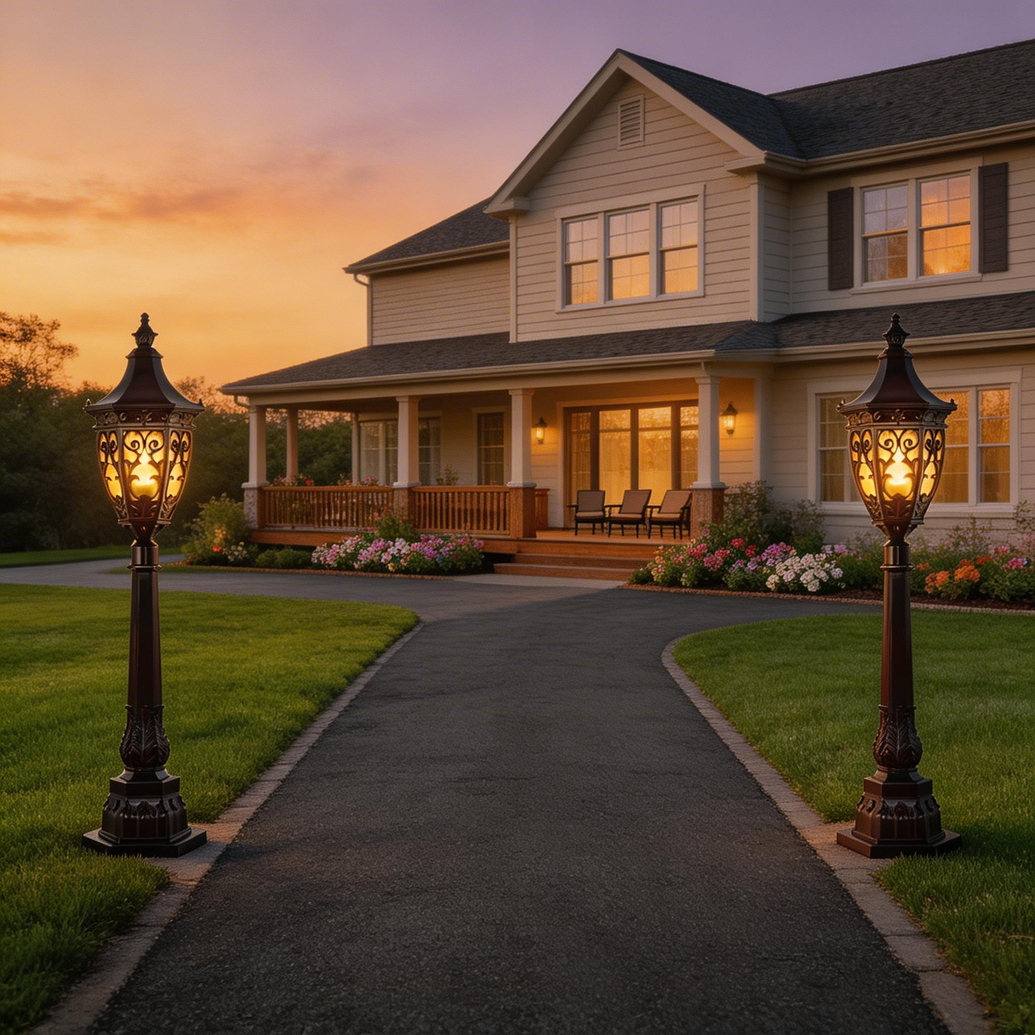 Weather Resistant Aluminum Lawn Lights for Outdoor Pathway and Landscape Use