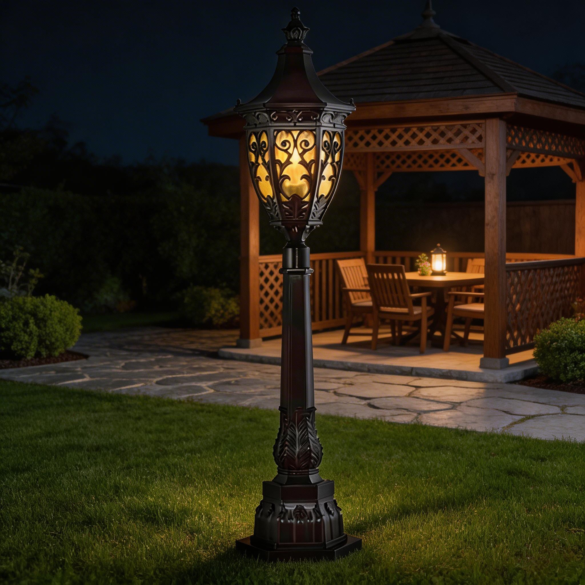 Weather Resistant Aluminum Lawn Lights for Outdoor Pathway and Landscape Use