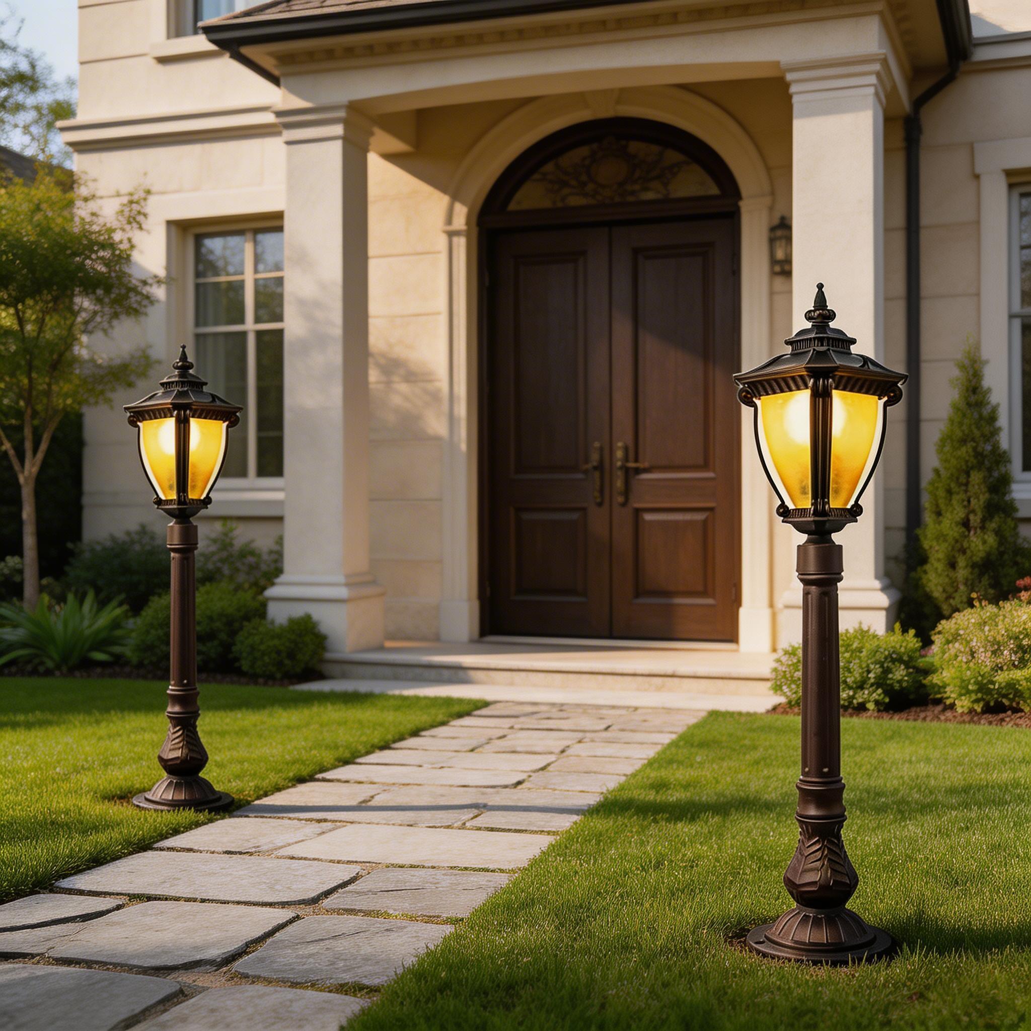 Minimalist Aluminum Outdoor Lawn Lighting Fixtures for Modern Garden Design