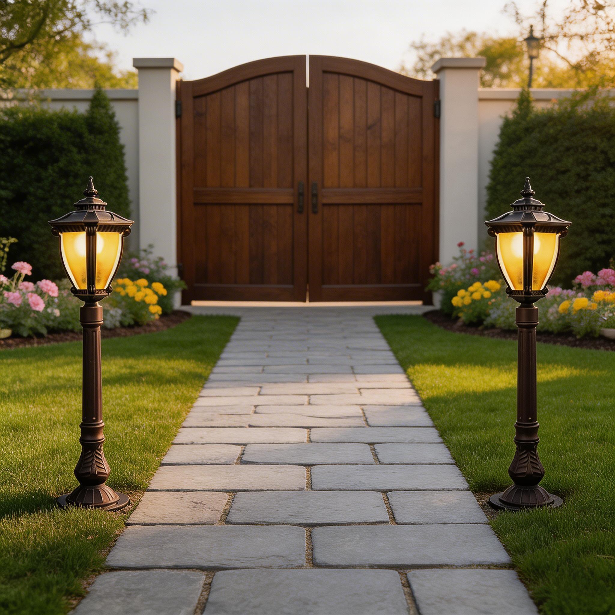Minimalist Aluminum Outdoor Lawn Lighting Fixtures for Modern Garden Design