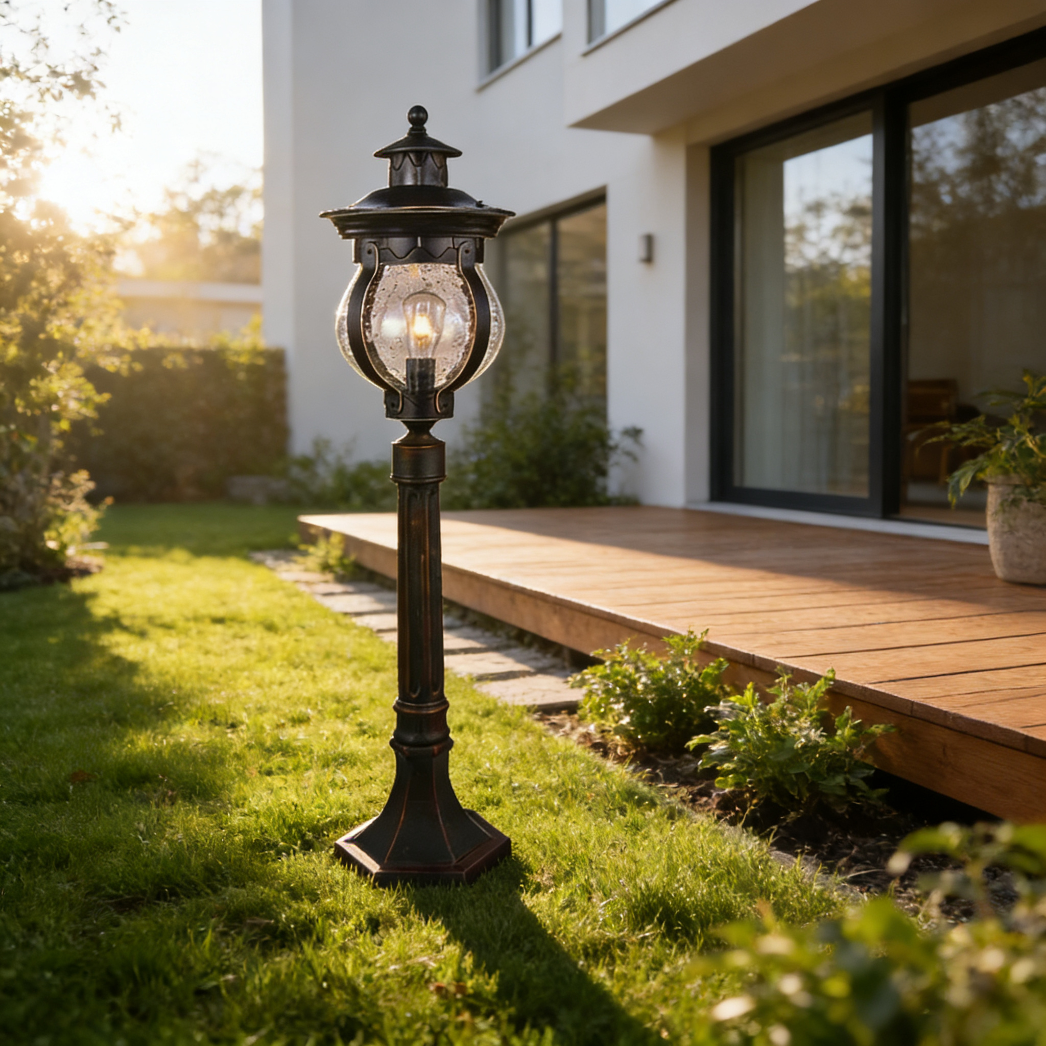 Durable Aluminum Pathway Lawn Lights for Garden Lawn, Driveway and Outdoor Spaces