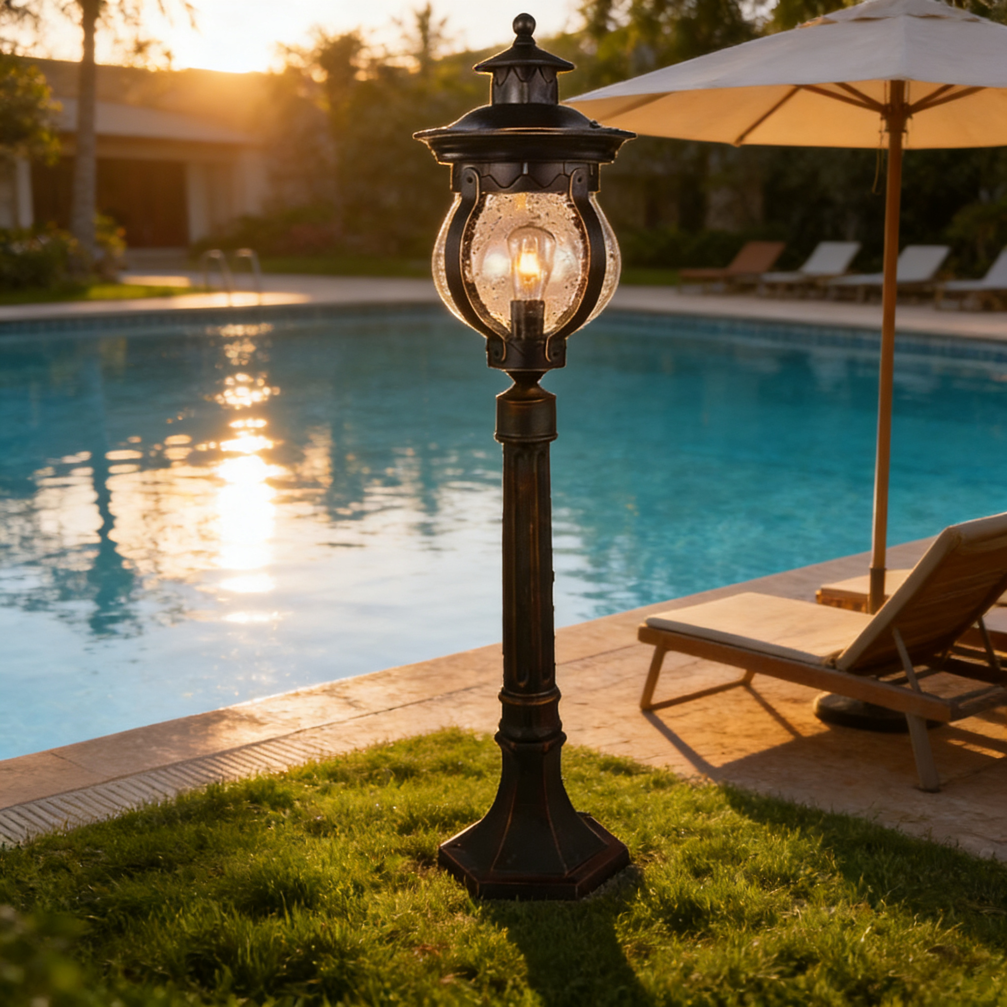 Durable Aluminum Pathway Lawn Lights for Garden Lawn, Driveway and Outdoor Spaces