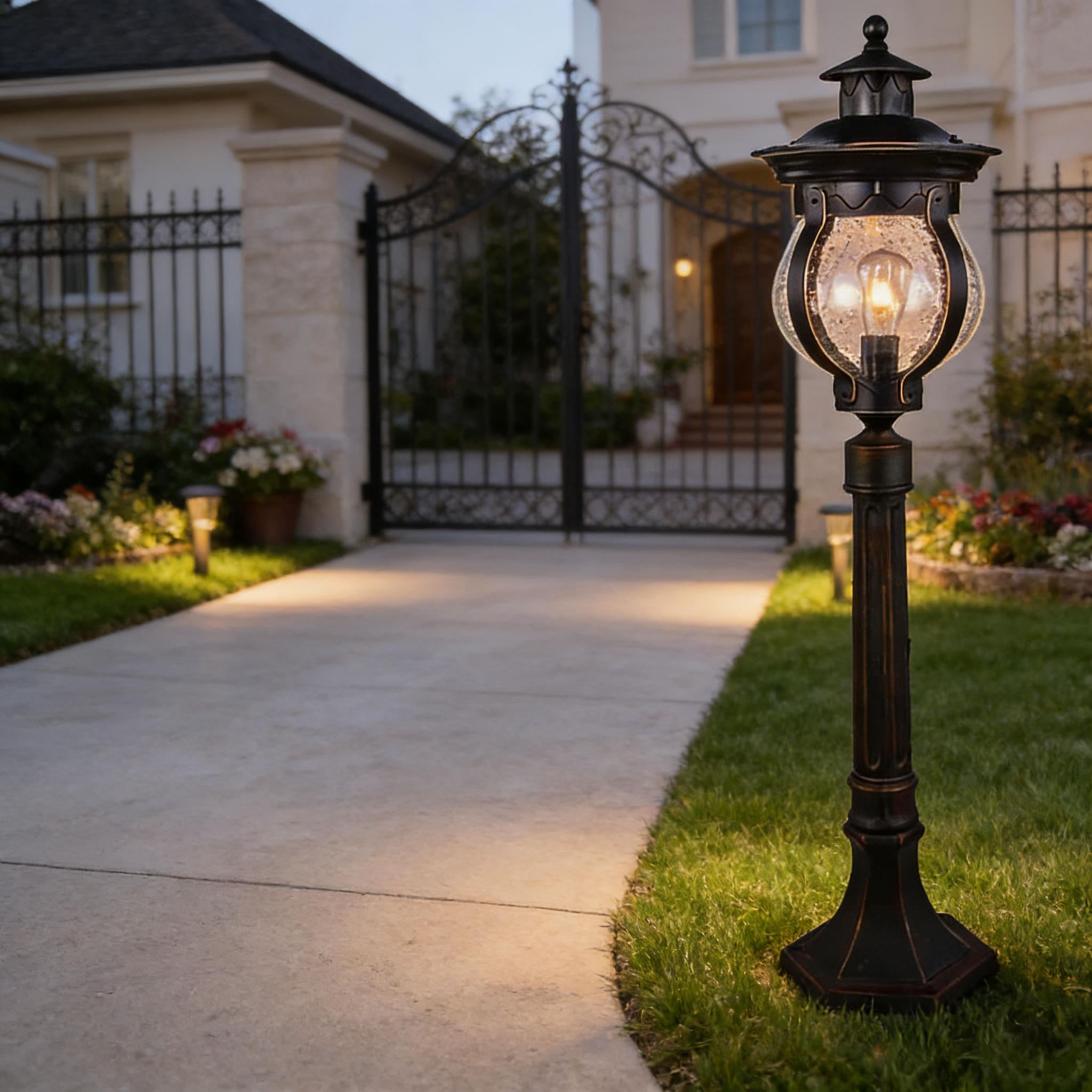Durable Aluminum Pathway Lawn Lights for Garden Lawn, Driveway and Outdoor Spaces
