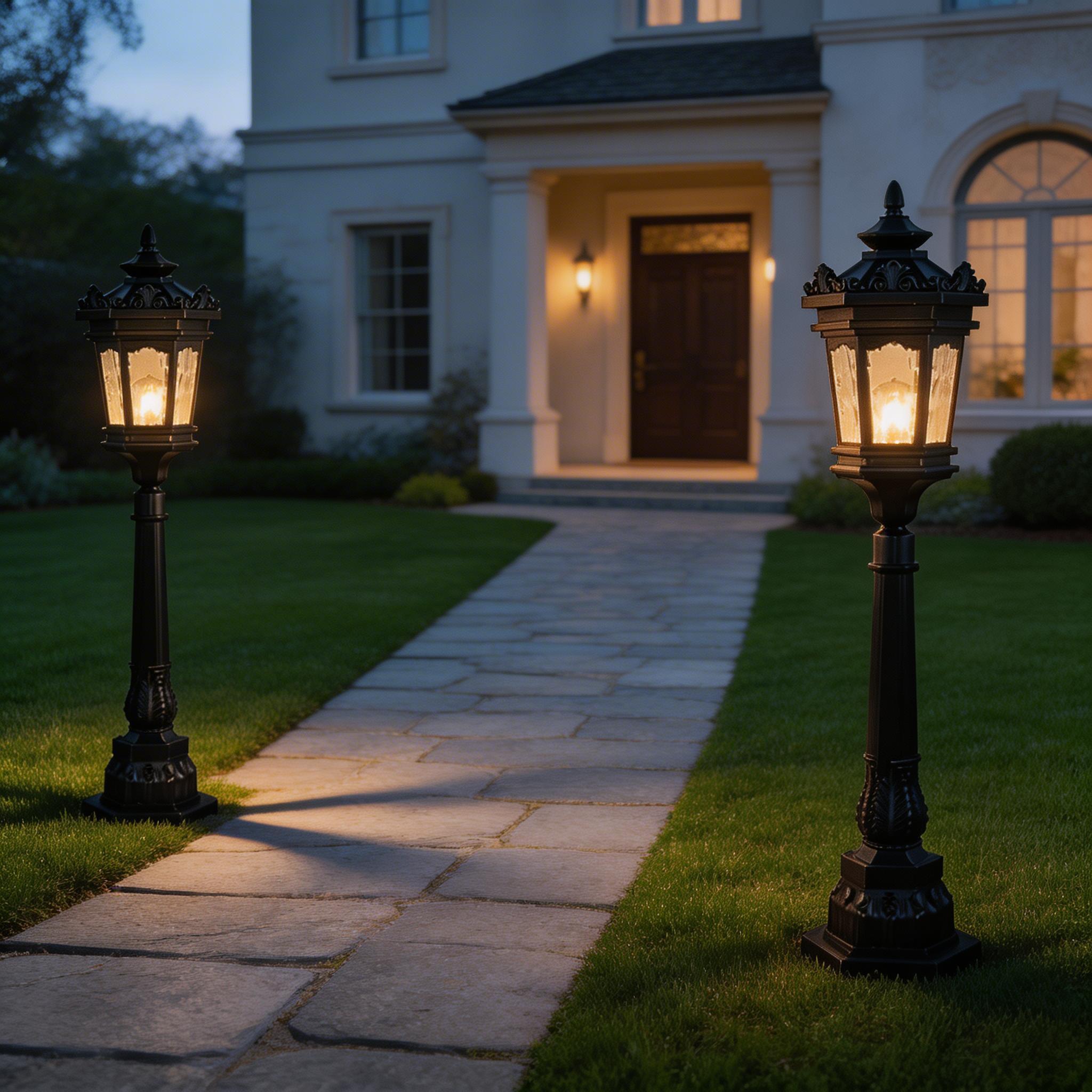 Modern LED Aluminum Lawn Lights for Garden Path, Yard and Courtyard Lighting