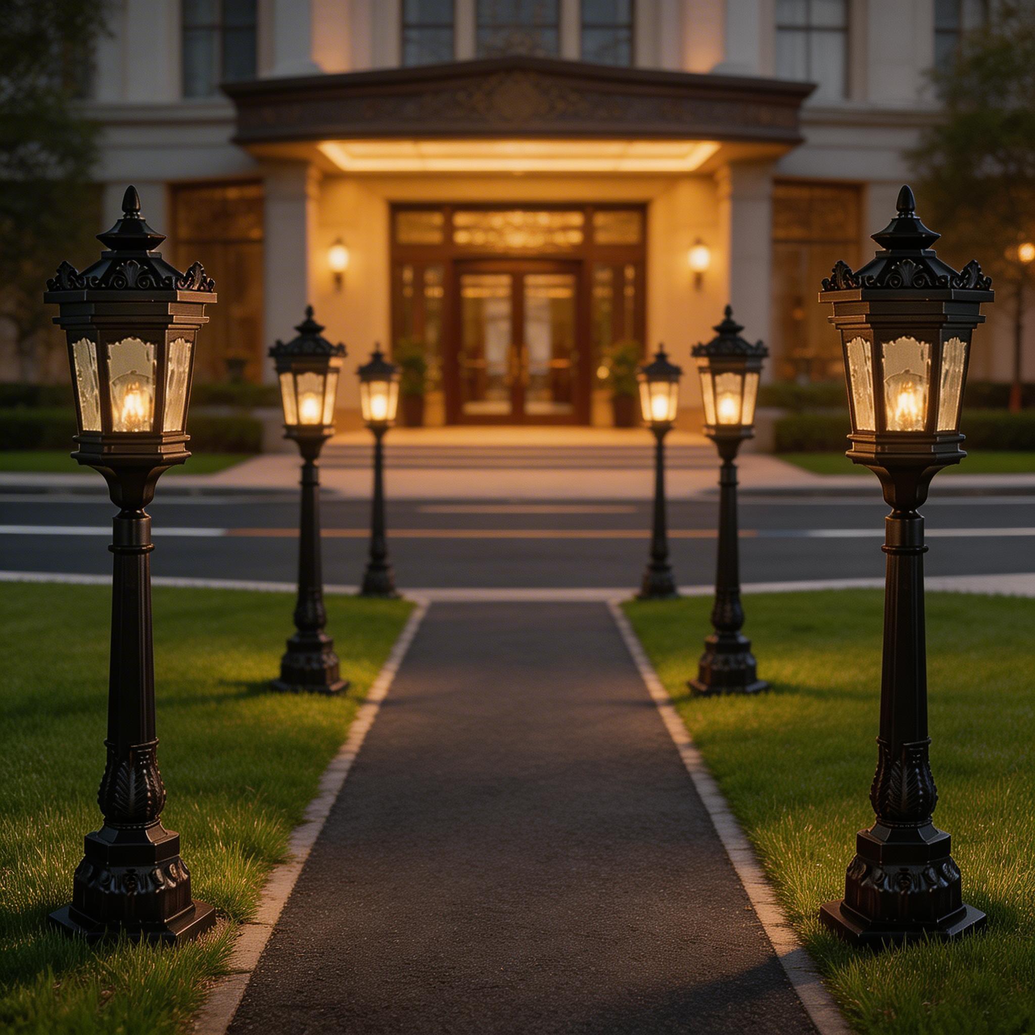 Modern LED Aluminum Lawn Lights for Garden Path, Yard and Courtyard Lighting
