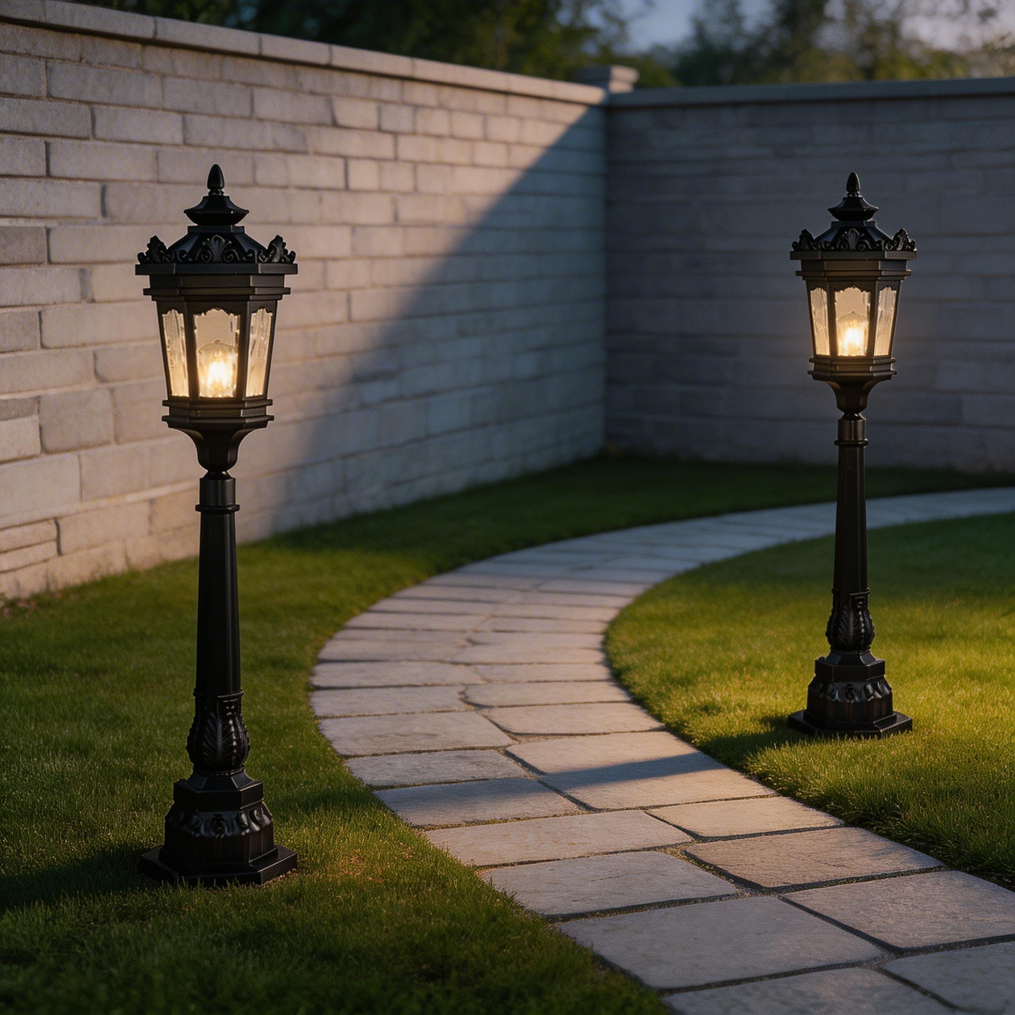 Modern LED Aluminum Lawn Lights for Garden Path, Yard and Courtyard Lighting