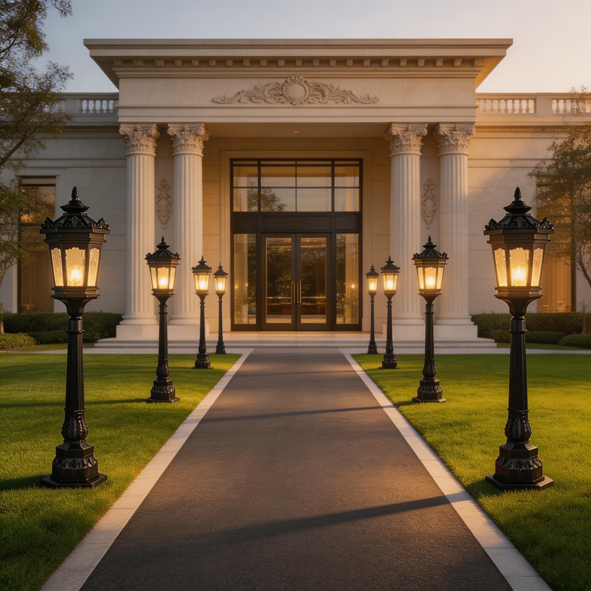 Modern LED Aluminum Lawn Lights for Garden Path, Yard and Courtyard Lighting