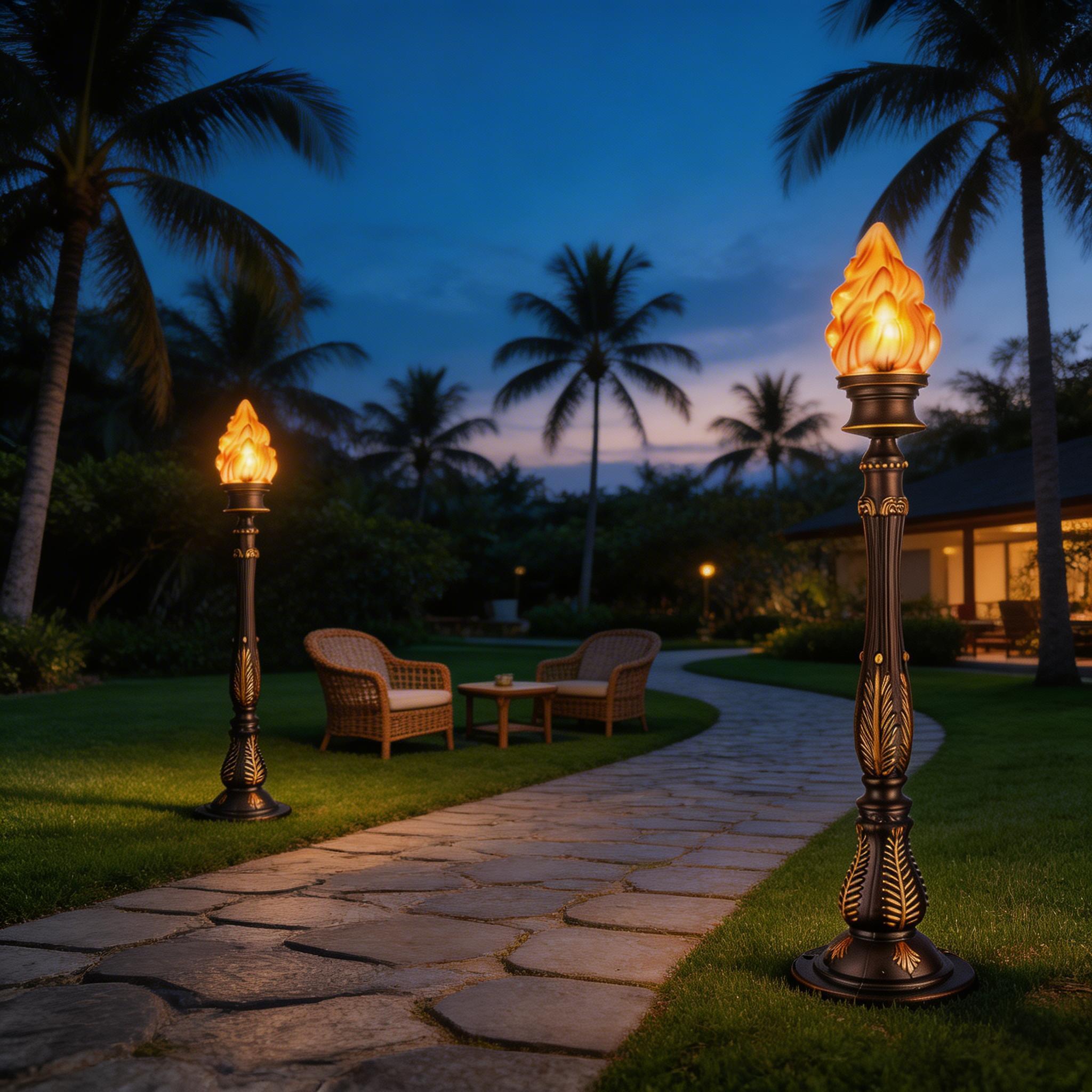 Designer Style Aluminum Outdoor Pathway Lawn Lights for Contemporary Garden Spaces