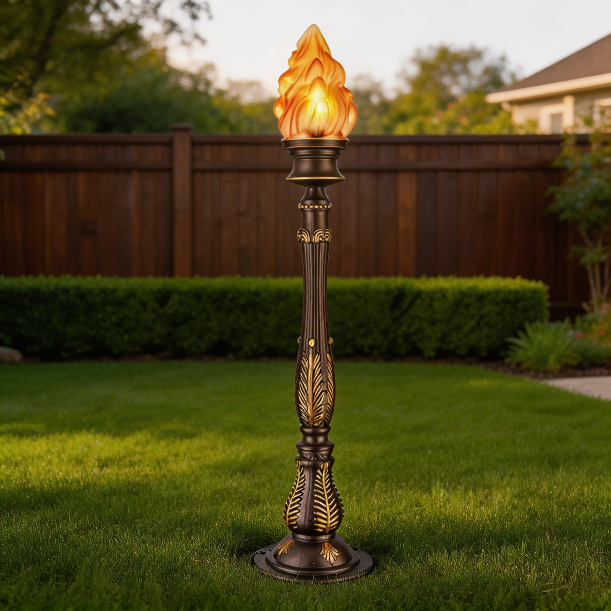 Designer Style Aluminum Outdoor Pathway Lawn Lights for Contemporary Garden Spaces