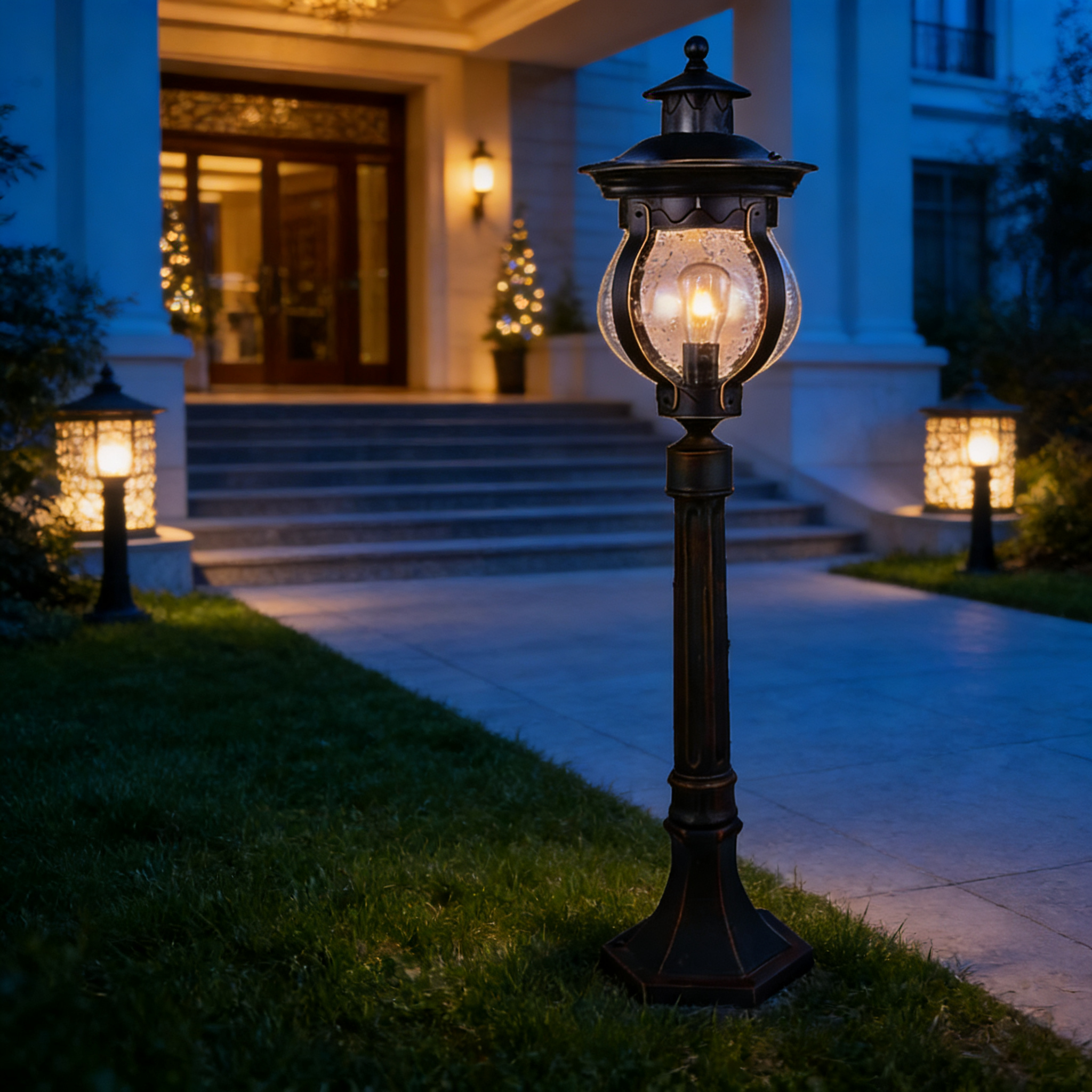 Durable Aluminum Pathway Lawn Lights for Garden Lawn, Driveway and Outdoor Spaces