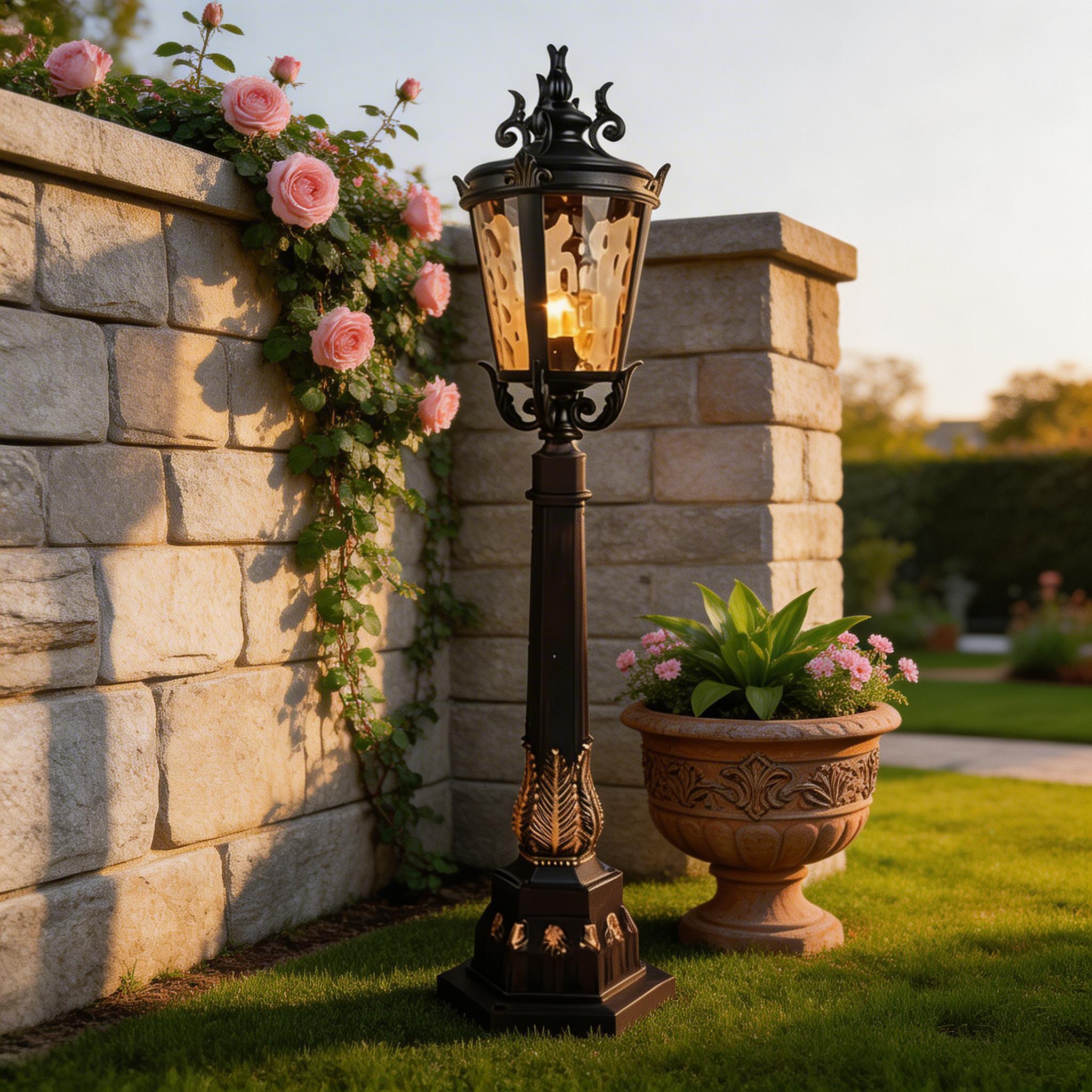 Minimalist Modern Aluminum Path Lawn Lights for Elegant Garden and Landscape Design