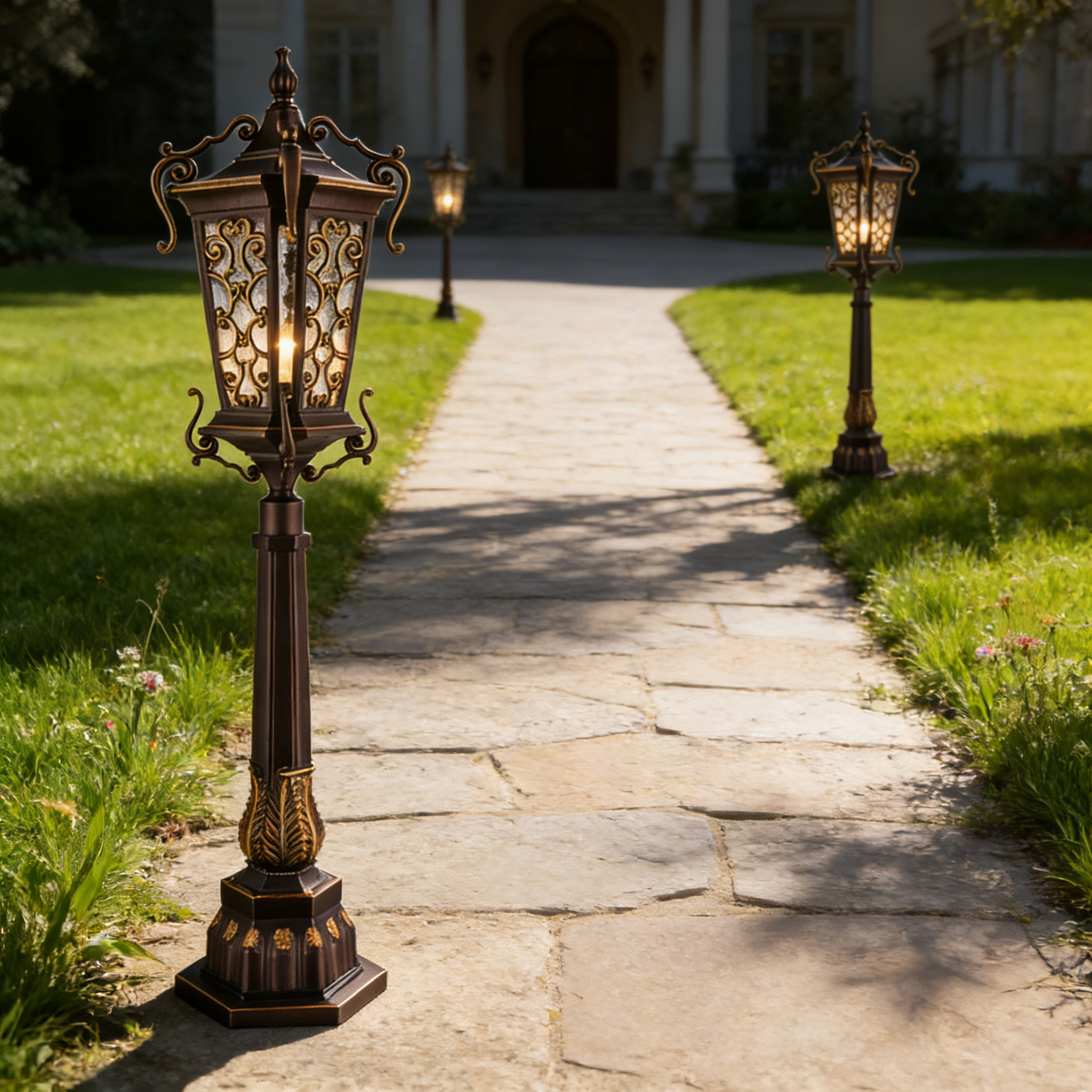 All Weather Aluminum Lawn Lighting Lamp for Outdoor Landscape and Garden Pathways