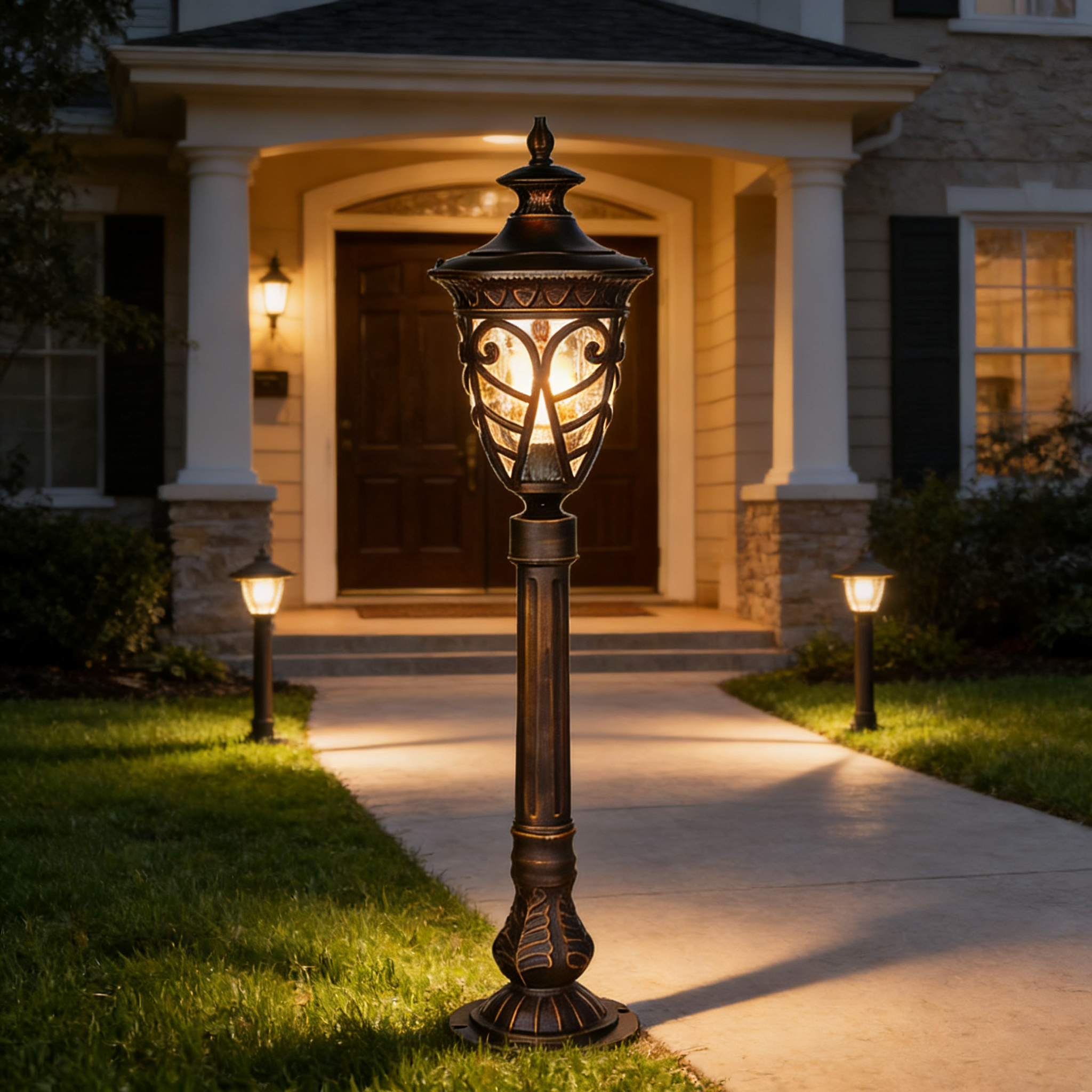 Advanced Waterproof Aluminum Lawn Lights for Garden, Yard and Landscape Use