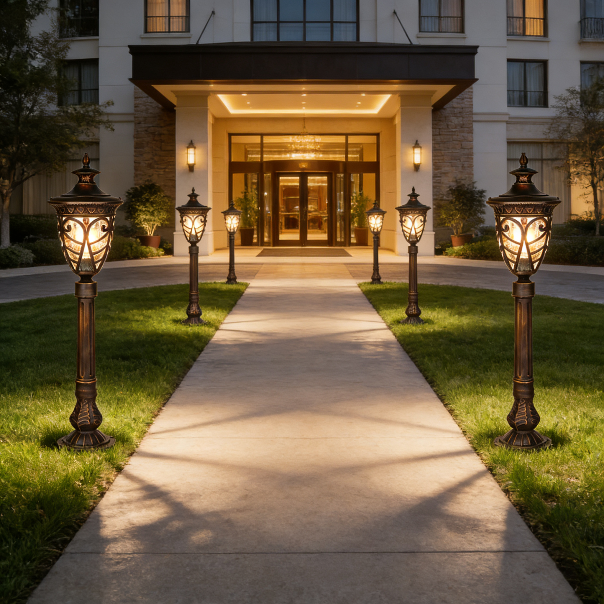 Advanced Waterproof Aluminum Lawn Lights for Garden, Yard and Landscape Use