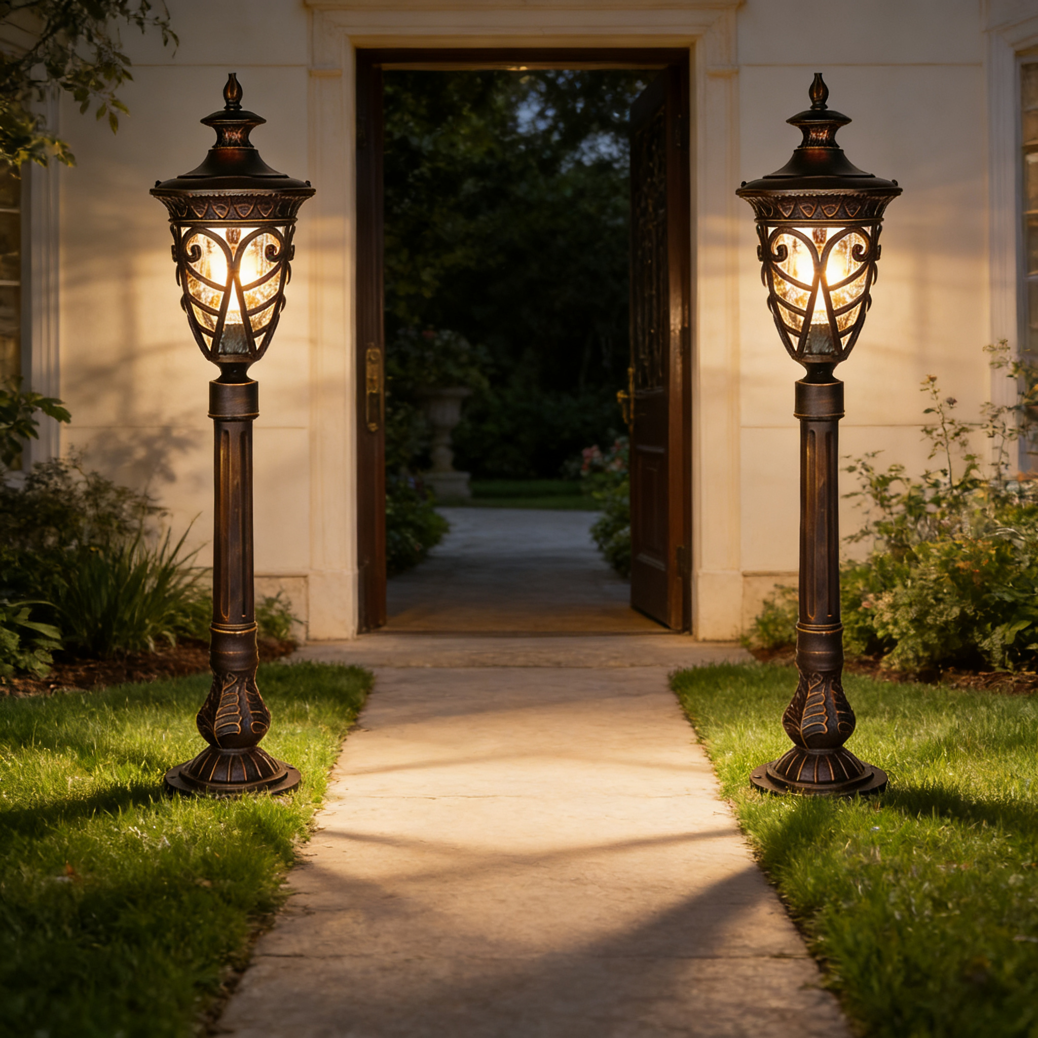 Advanced Waterproof Aluminum Lawn Lights for Garden, Yard and Landscape Use
