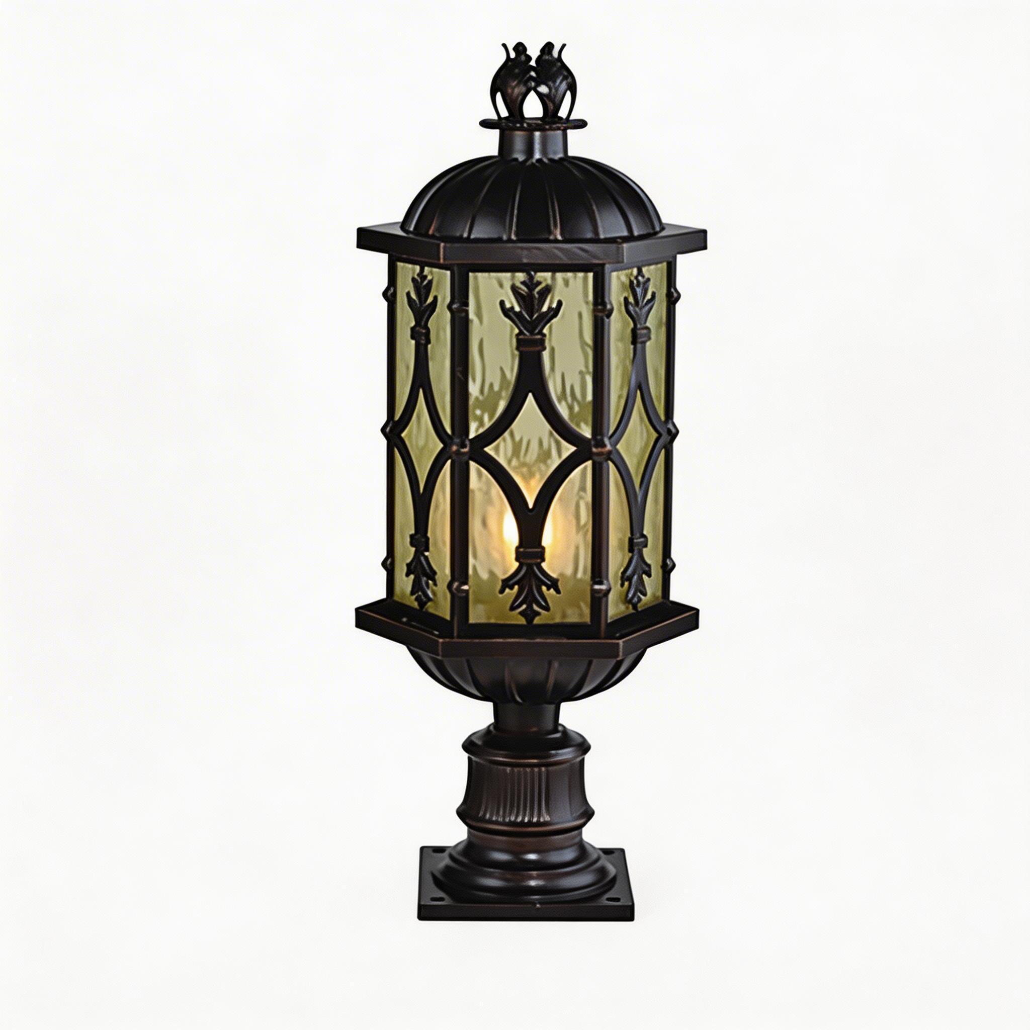 Weather Resistant Aluminum Pillar Lights for Outdoor and Gate Column Use